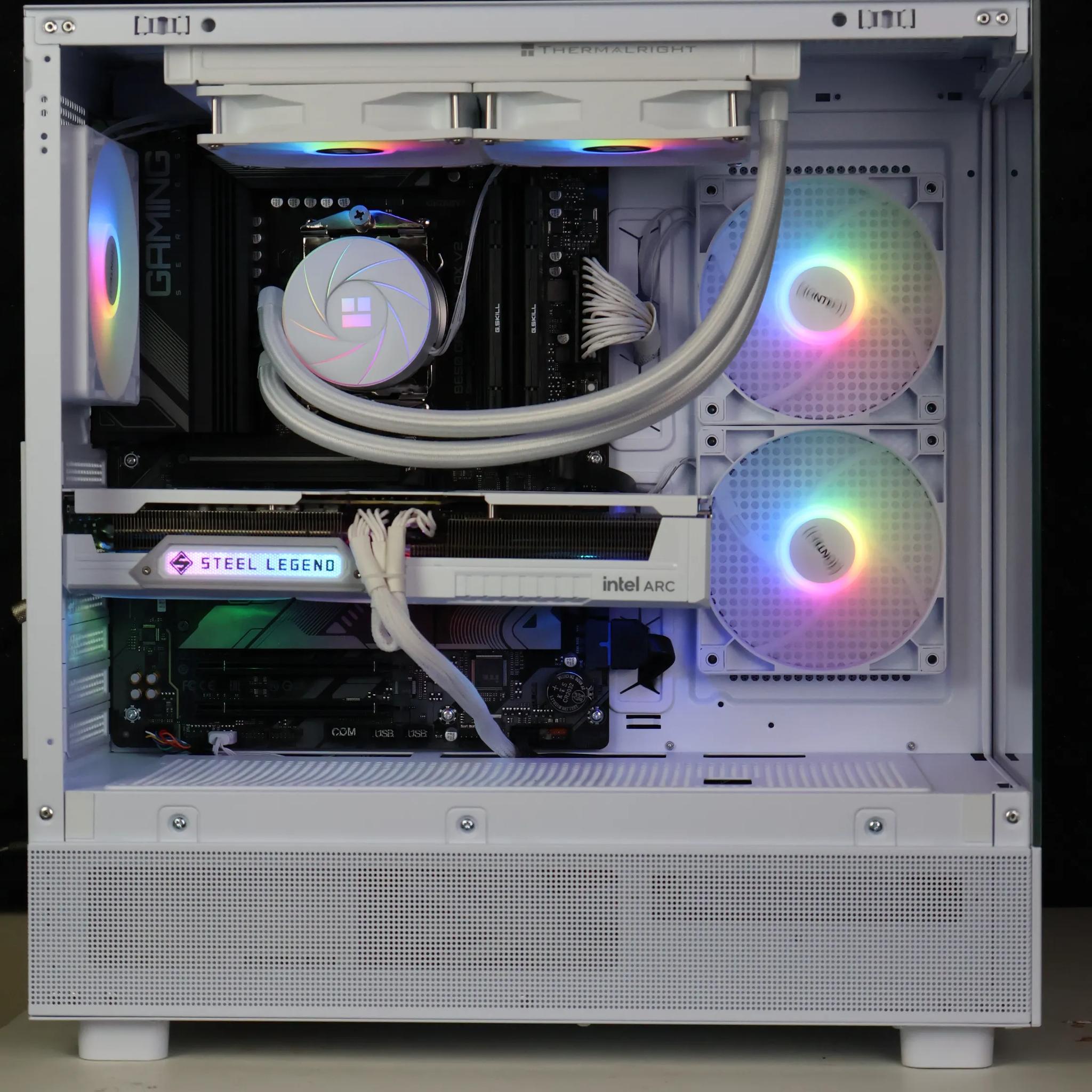 ⚪ Ryzen 5 8400F/Arc B580 12GB Gaming/Streaming PC ⚪
