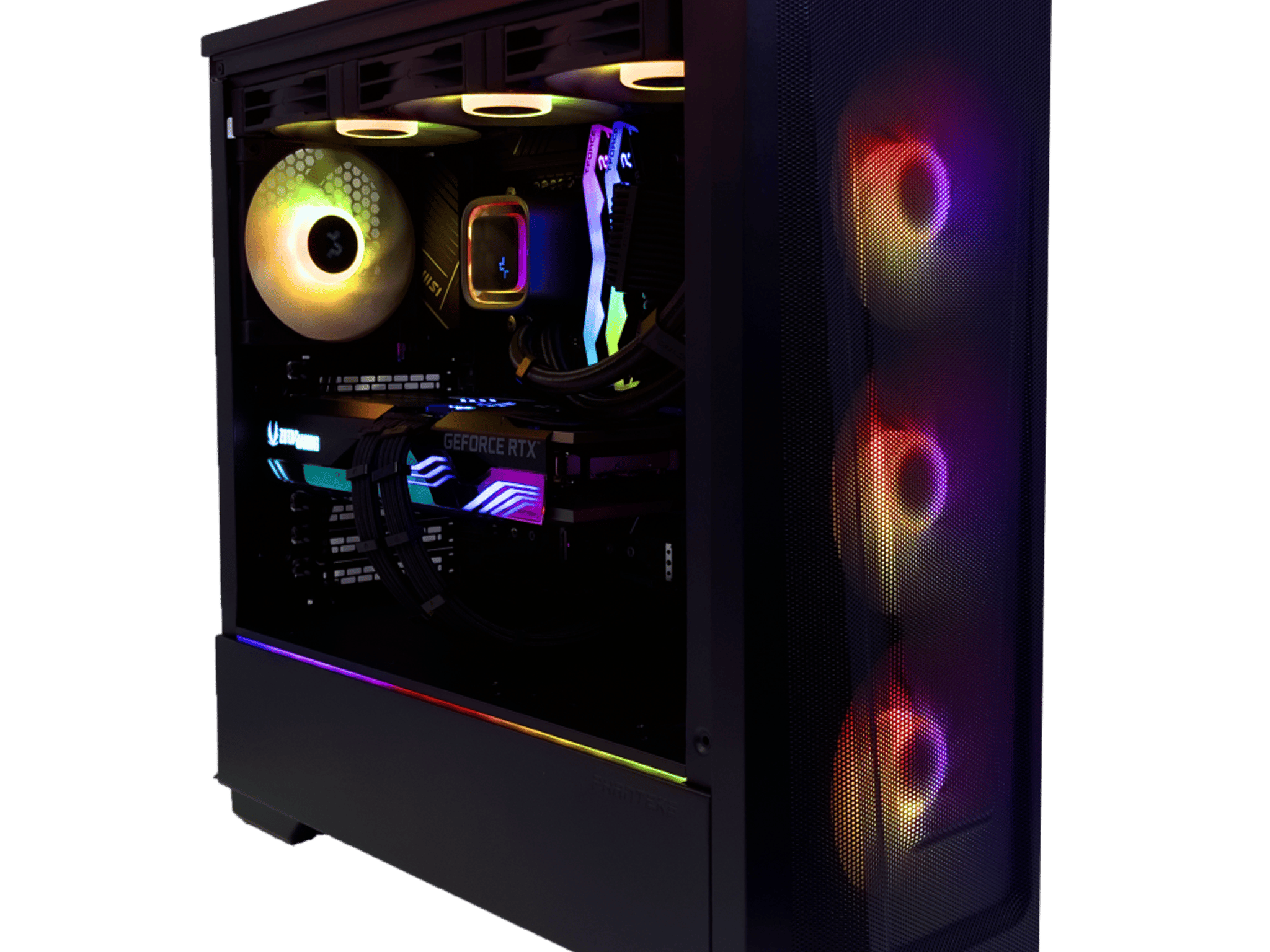 The Guardian Black i7-13700KF 5.8GHz, RTX 4070  12GB, 1TB NVME SSD, 32GB RGB DDR5, 850W PSU