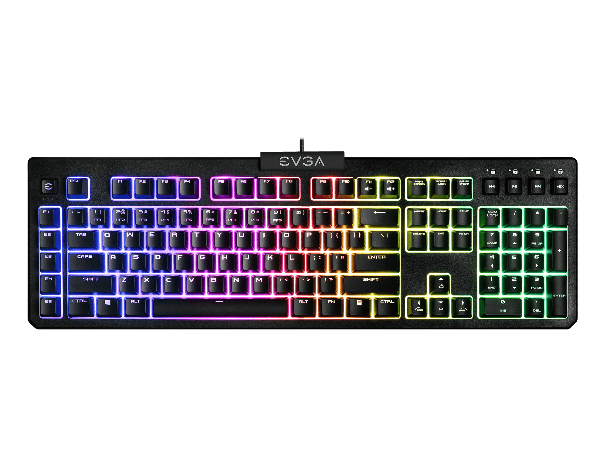 EVGA Z12 RGB Gaming Keyboard, P/N: 834-W0-12US-KR