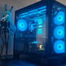 "Tron Battery" Custom Gaming PC Ryzen 5700x/RTX 3080 12GB