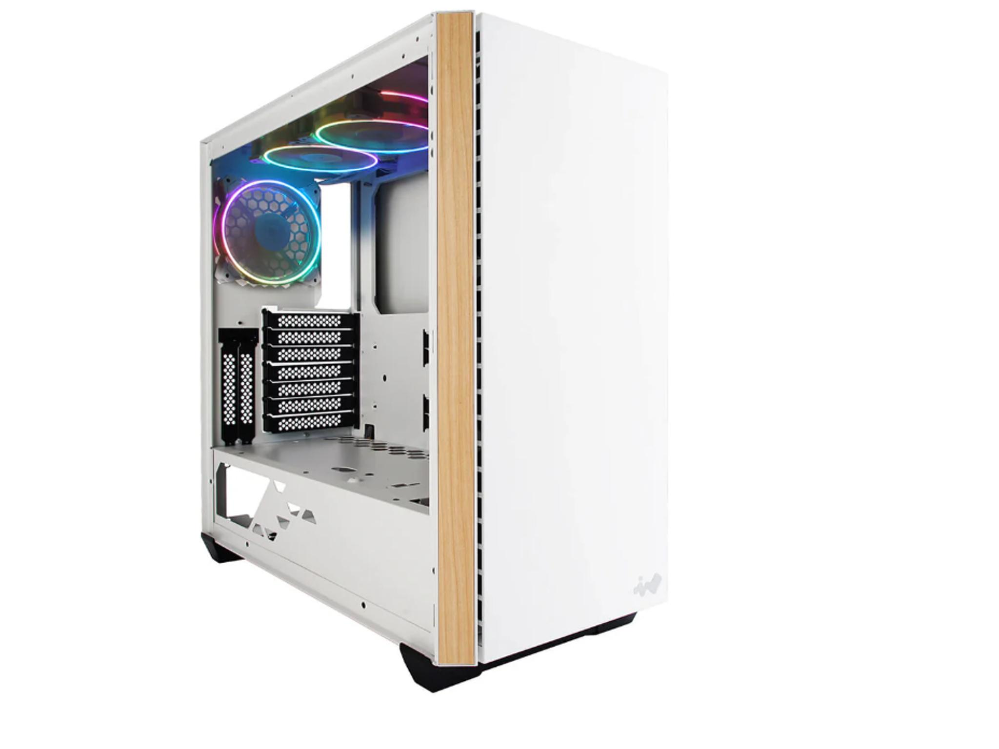 InWin 216 White E-ATX Tempered Glass Computer Case