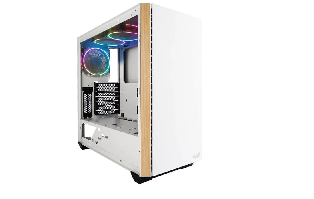 InWin 216 White E-ATX Tempered Glass Computer Case