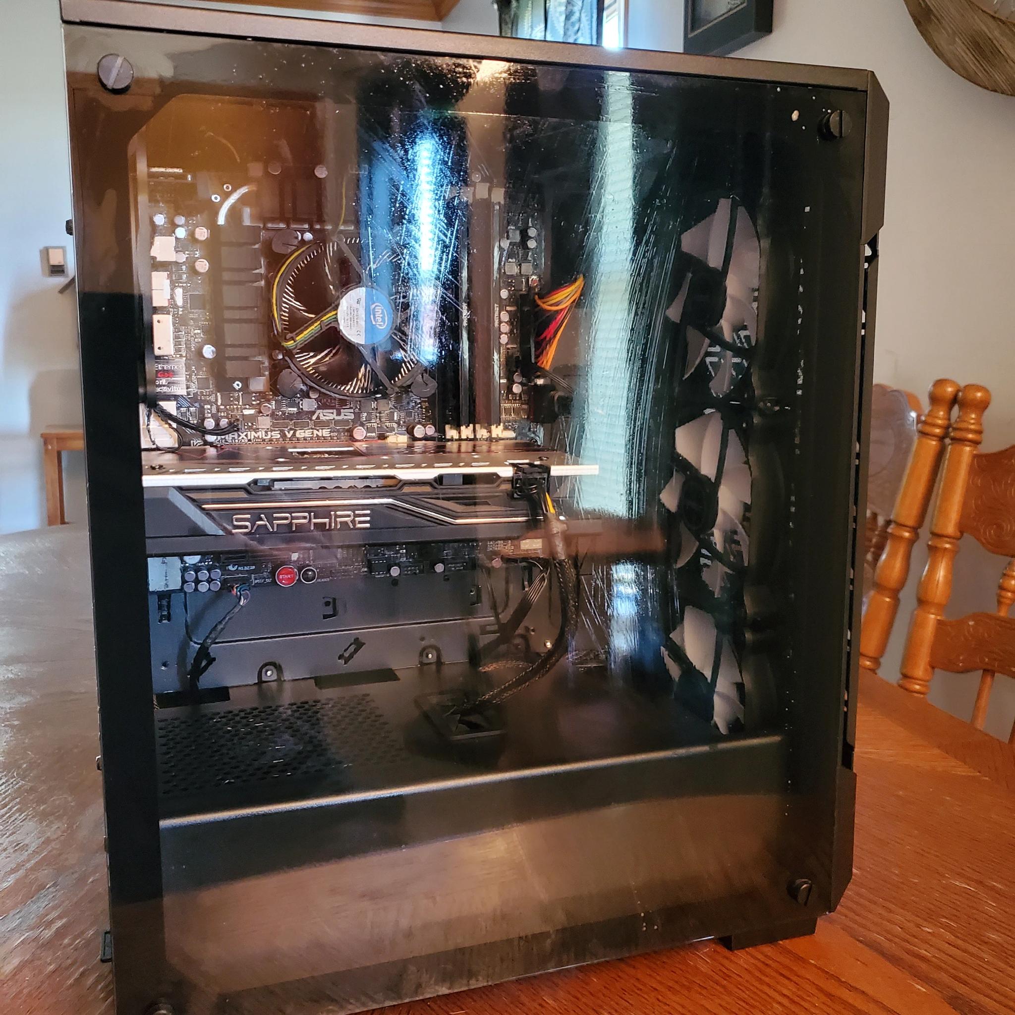 Gaming pc I7 16gb 1600mhz ram Sapphire Pulse Radeon Rx 580 8gb 1tb boot drive