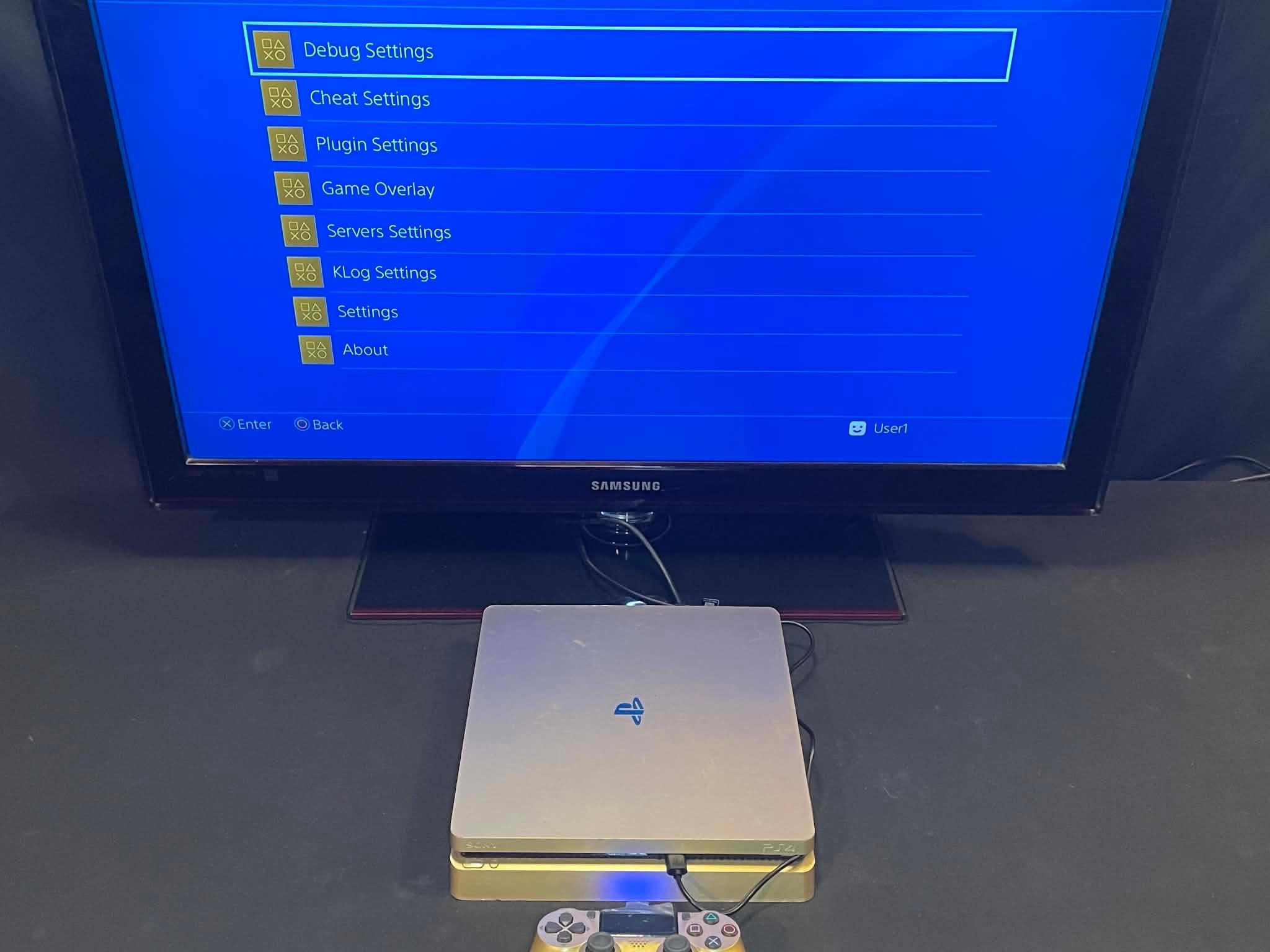 Ps4 Playstation 4 Gold Limited Edition With 60+Games Upgraded 1TB Fire Cuda