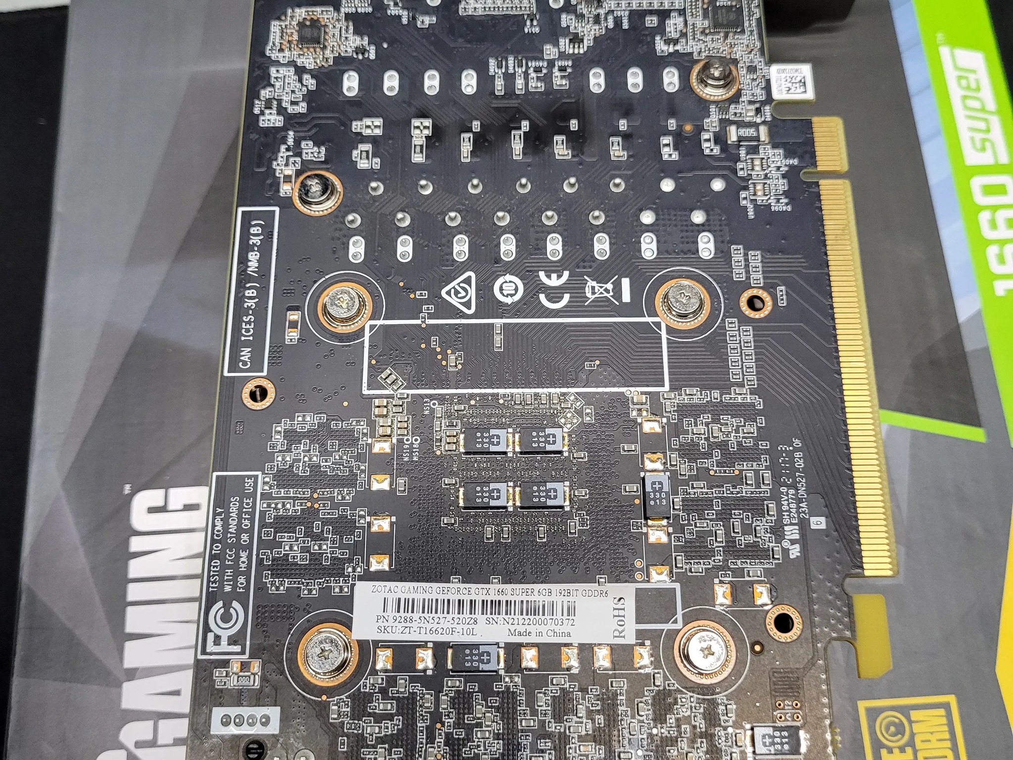 Zotac Nvidia GTX 1660 Super - 6gb