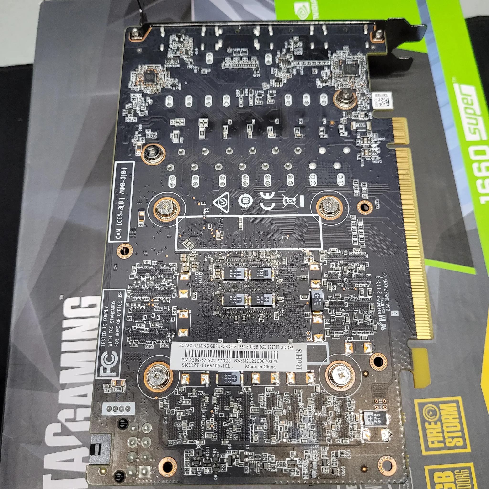 Zotac Nvidia GTX 1660 Super - 6gb