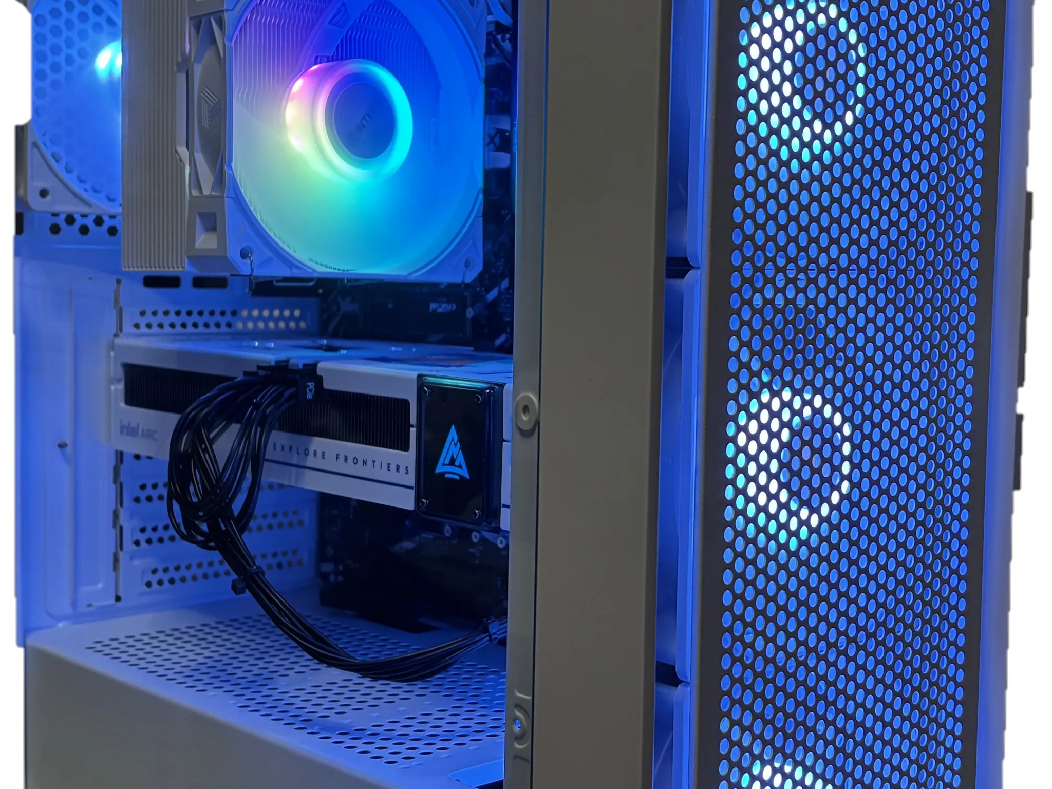 WHITEOUT 1440P GAMING PC! Intel Arc B580 12GB + i5-14600k + 32GB DDR5 RAM