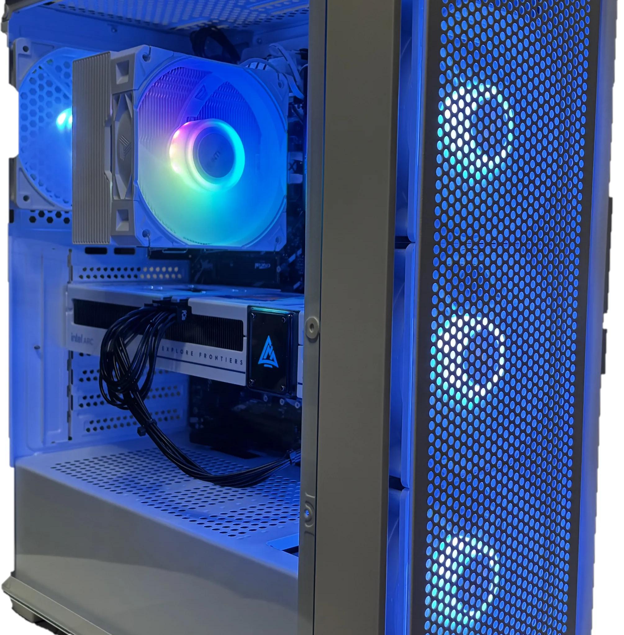 WHITEOUT 1440P GAMING PC! Intel Arc B580 12GB + i5-14600k + 32GB DDR5 RAM