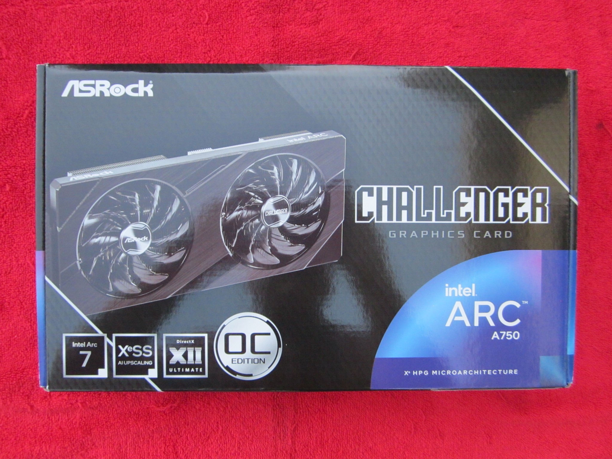 ASRock Intel Arc A750 Challenger D OC 8GB GDDR6 Graphics Card