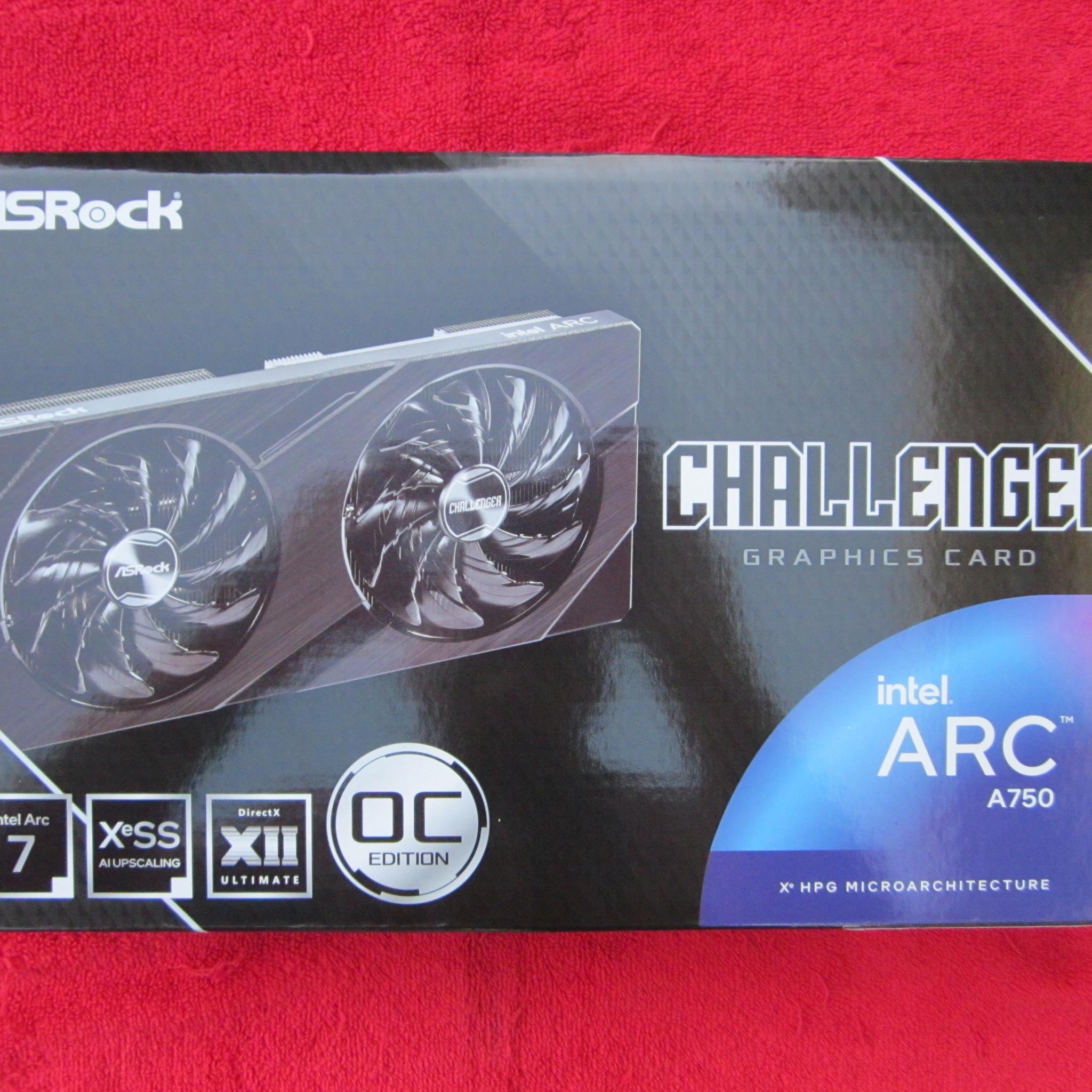ASRock Intel Arc A750 Challenger D OC 8GB GDDR6 Graphics Card