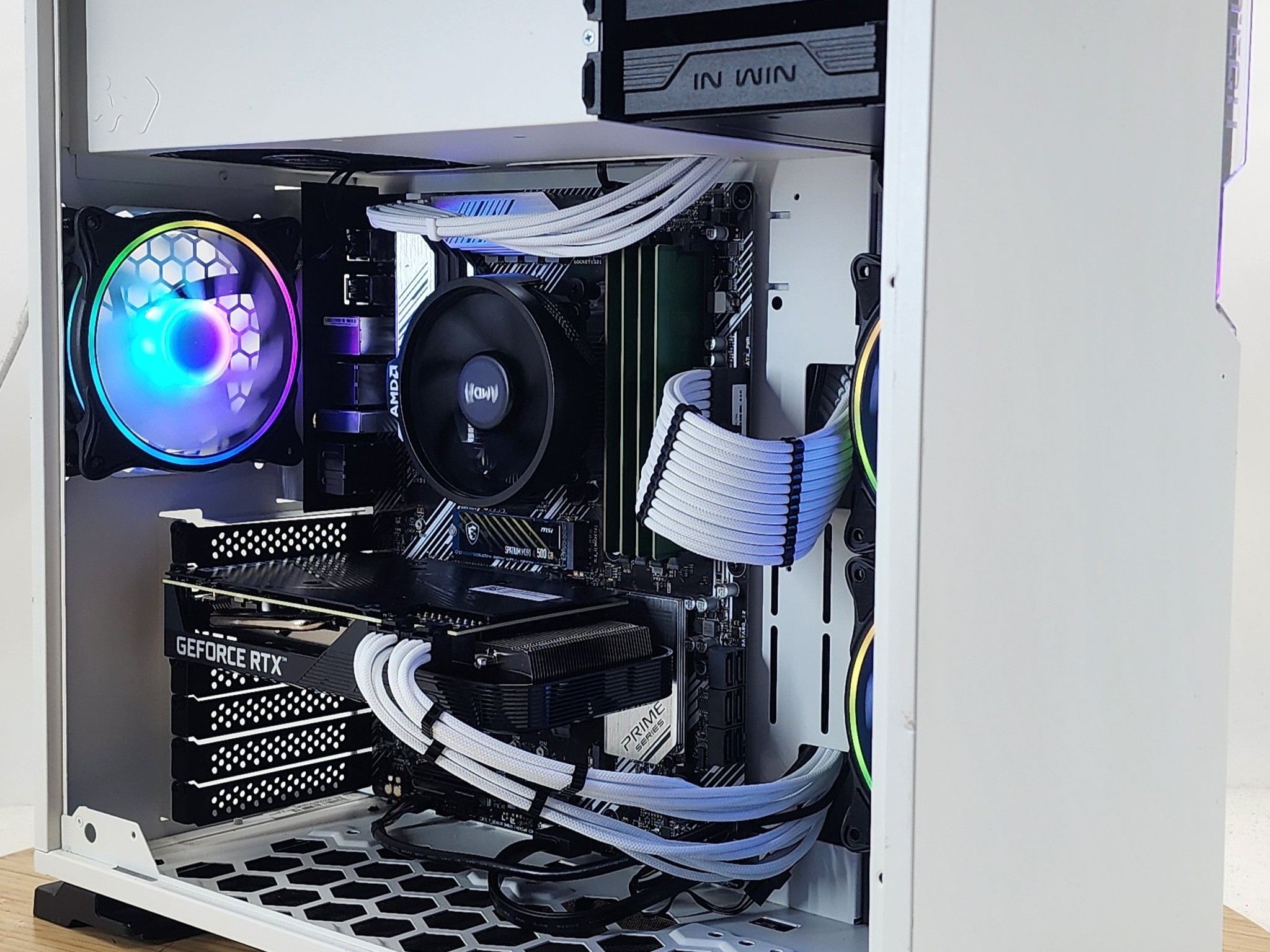 Gaming PC Ryzen 5 5500 16GB RAM 500GB SSD RTX 3060 Ti 8GB Windows 11 Computer