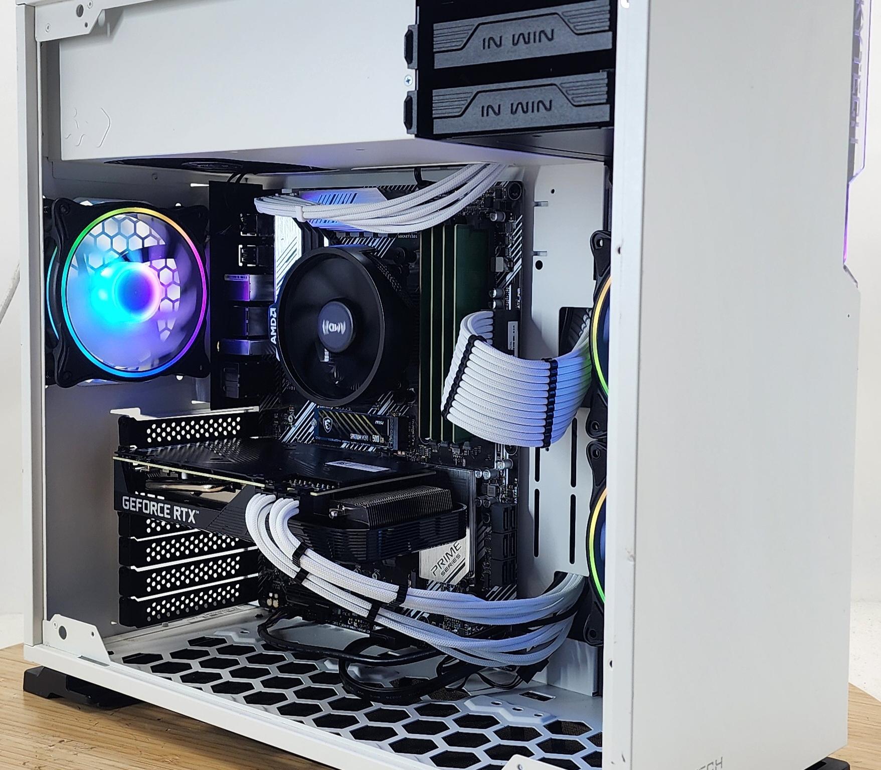 Gaming PC Ryzen 5 5500 16GB RAM 500GB SSD RTX 3060 Ti 8GB Windows 11 Computer