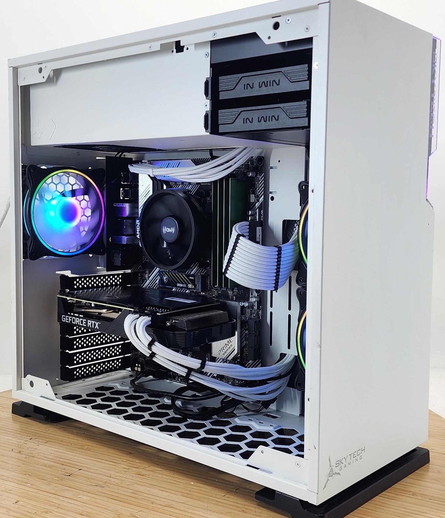 Gaming PC Ryzen 5 5500 16GB RAM 500GB SSD RTX 3060 Ti 8GB Windows 11 Computer