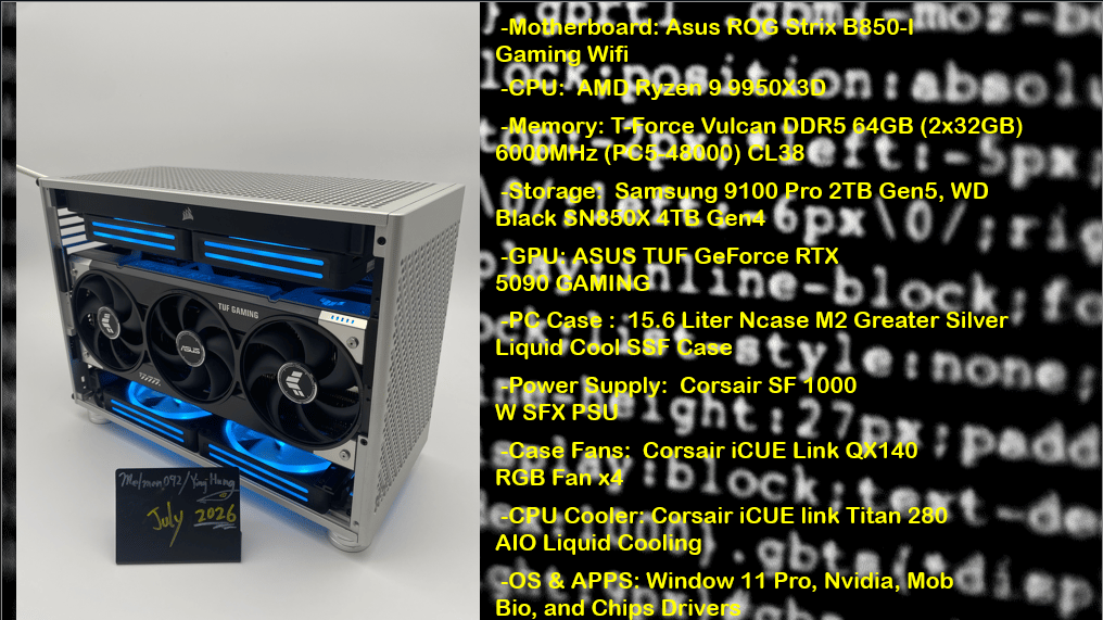 "King of all King: Return" | 9950X3D | 5090 Tuf | 64GB DDR5 | 6TB Nvme |