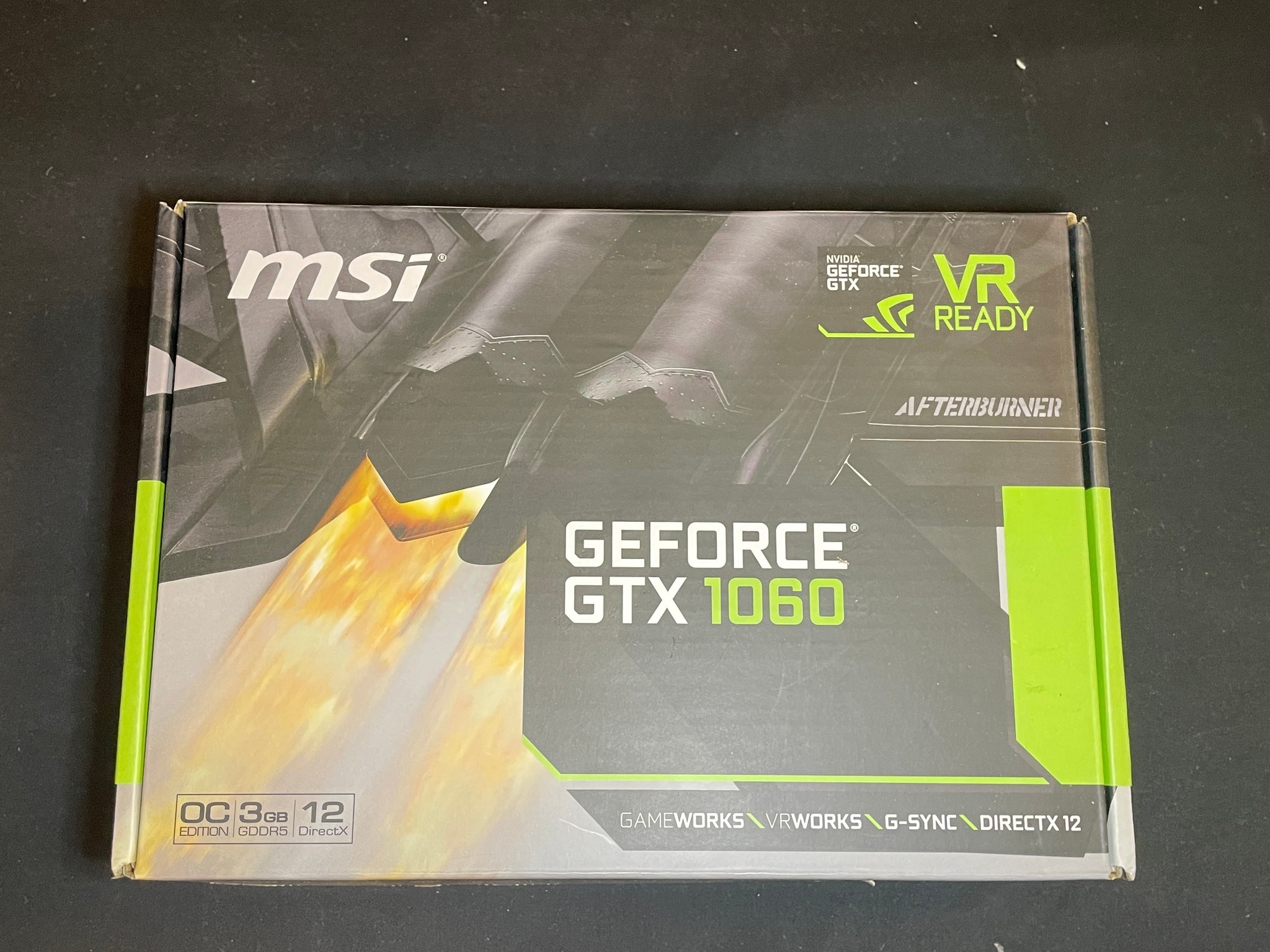 Nvidia Geforce GTX 1060 Box.
