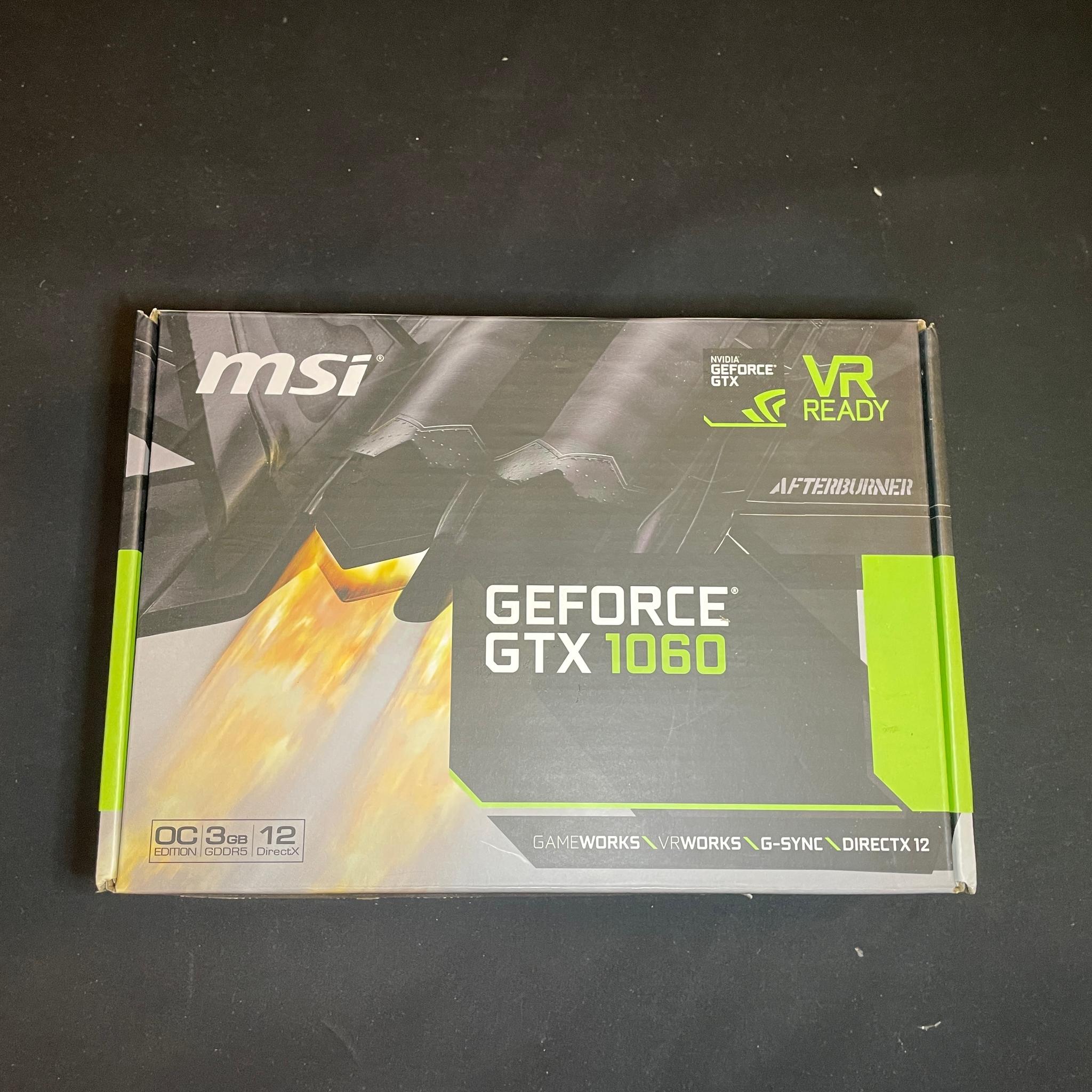 Nvidia Geforce GTX 1060 Box.