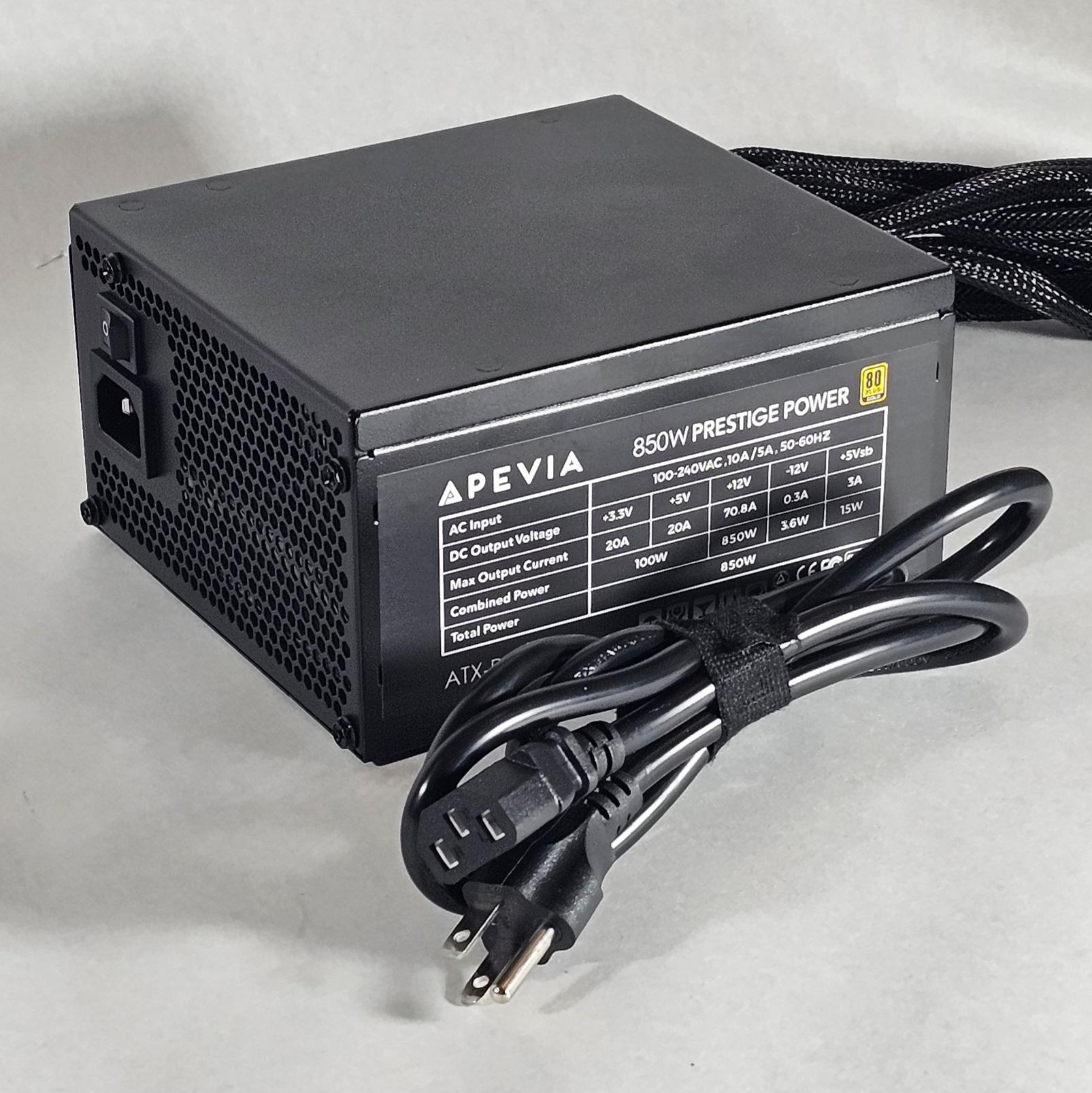 850 Watt PSU 80+ GOLD Apevia 850W Prestige Power Supply