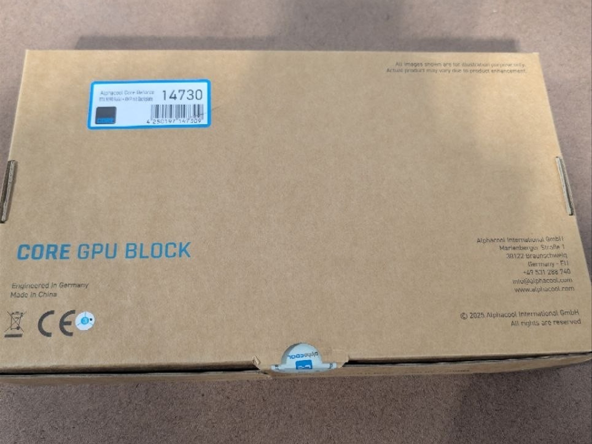 Alphacool Core Geforce RTX 5090 Solid + AMP Waterblock with Backplate (14730)