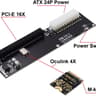 Oculink SFF-8612 to PCI-E 3.0 4.0 M.2 M-Key to SFF-8611 Host Adapter for eGPU GPD W Cabe 32Gb/s