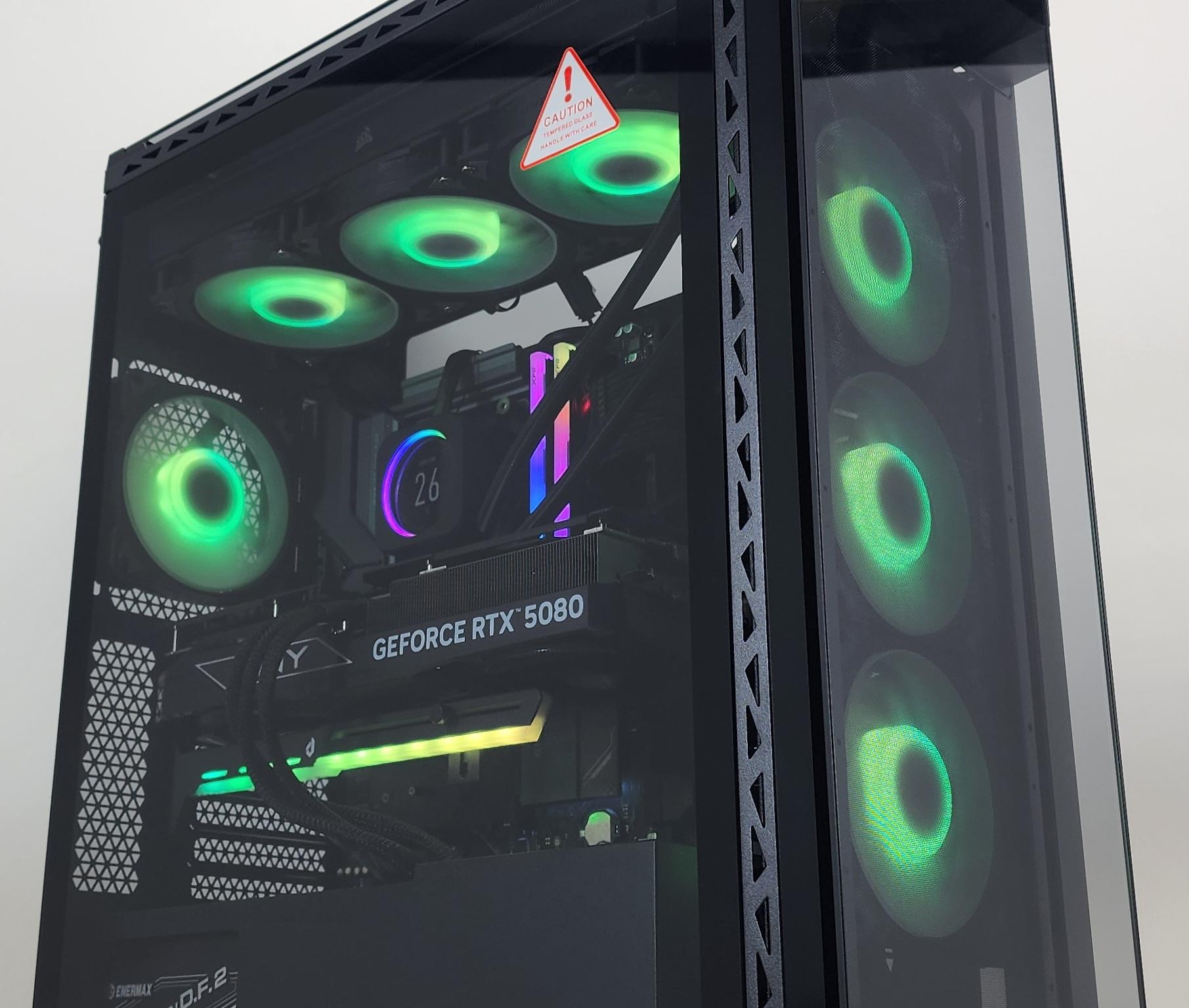 Gaming PC Ryzen 7 9850X3D 32GB RAM 2TB SSD RTX 5080 16GB Windows 11 Computer