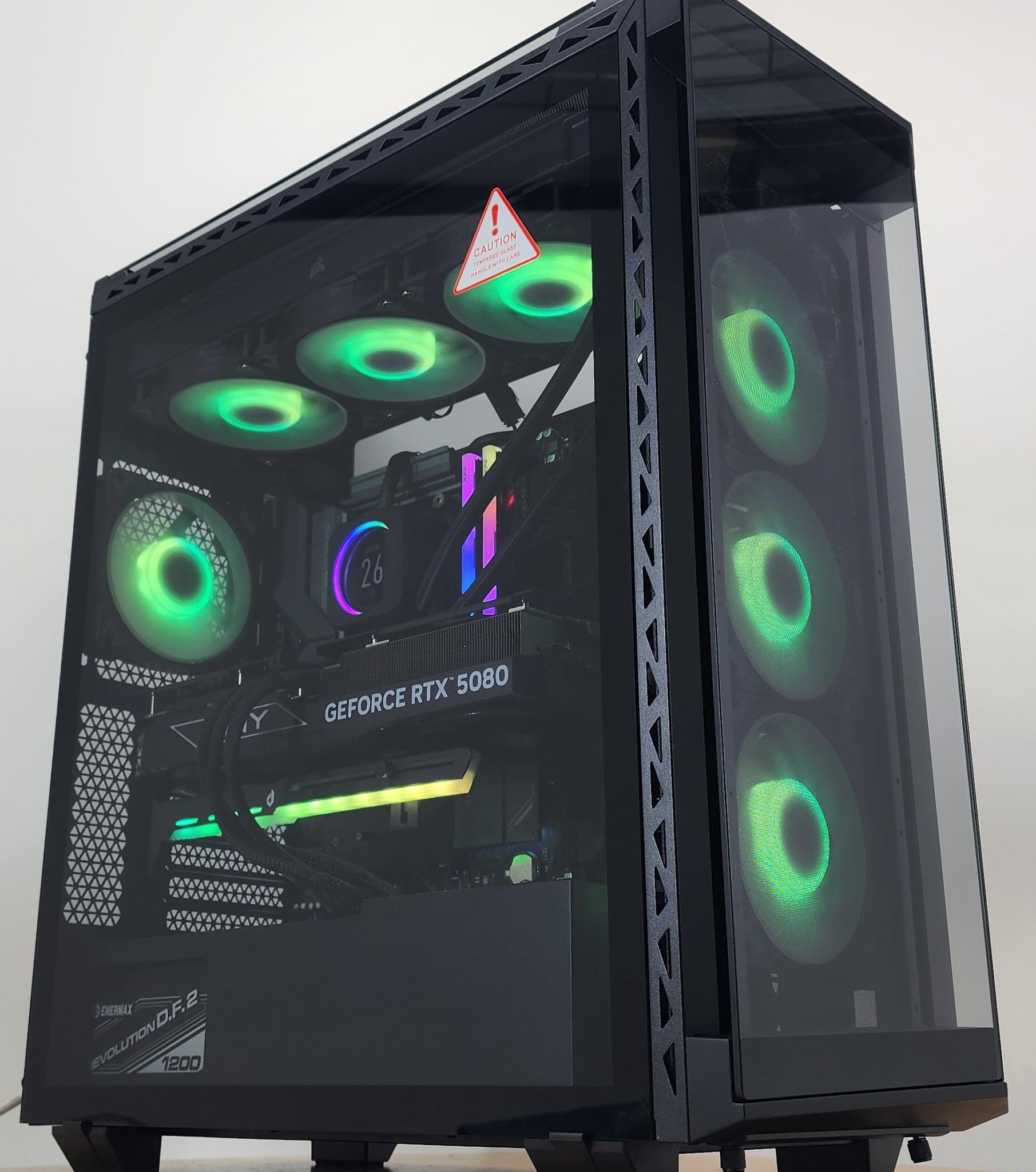 Gaming PC Ryzen 7 9850X3D 32GB RAM 2TB SSD RTX 5080 16GB Windows 11 Computer