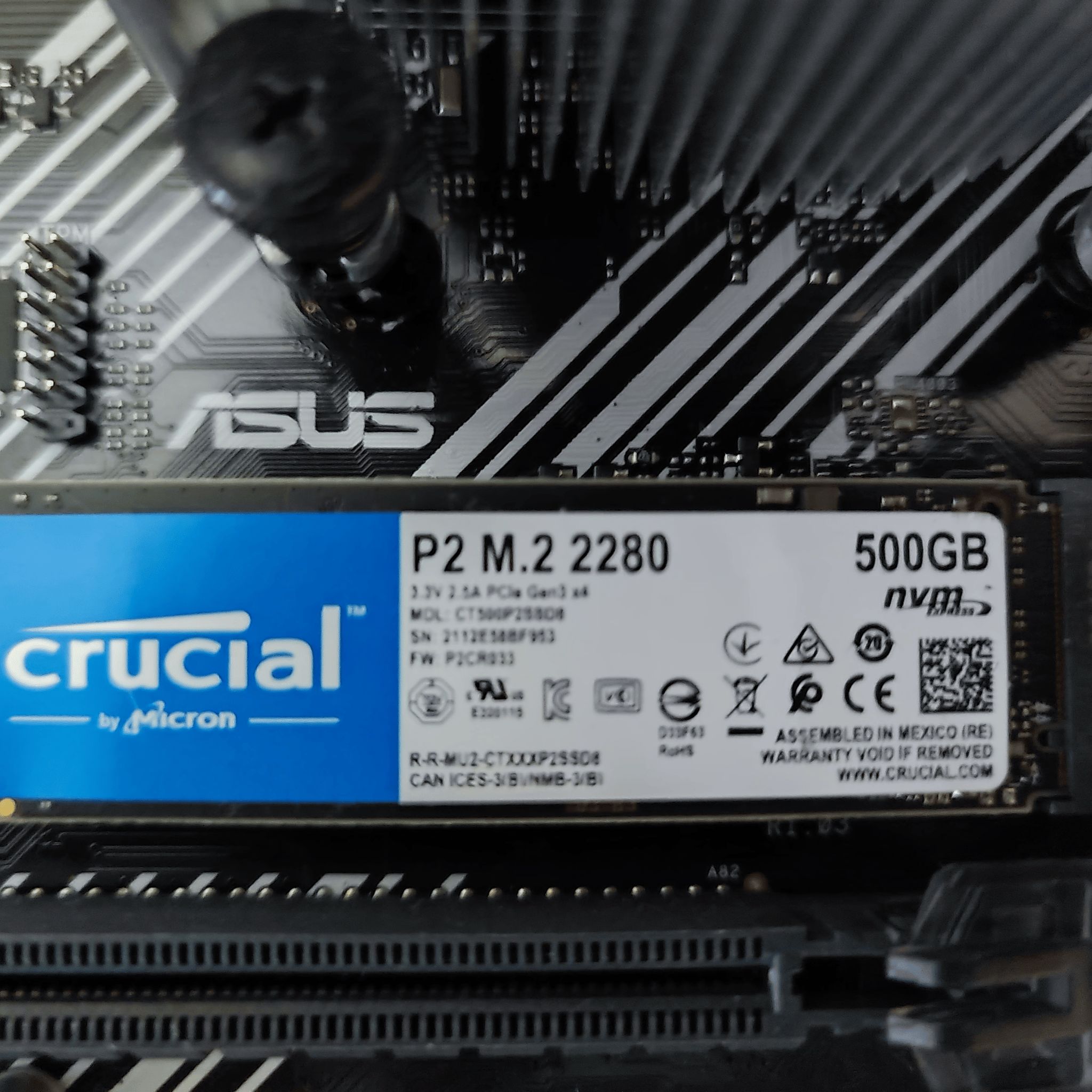 Asus B550M-A Prime WiFi | Ryzen 5600G | Crucial 500GB NVME Combo