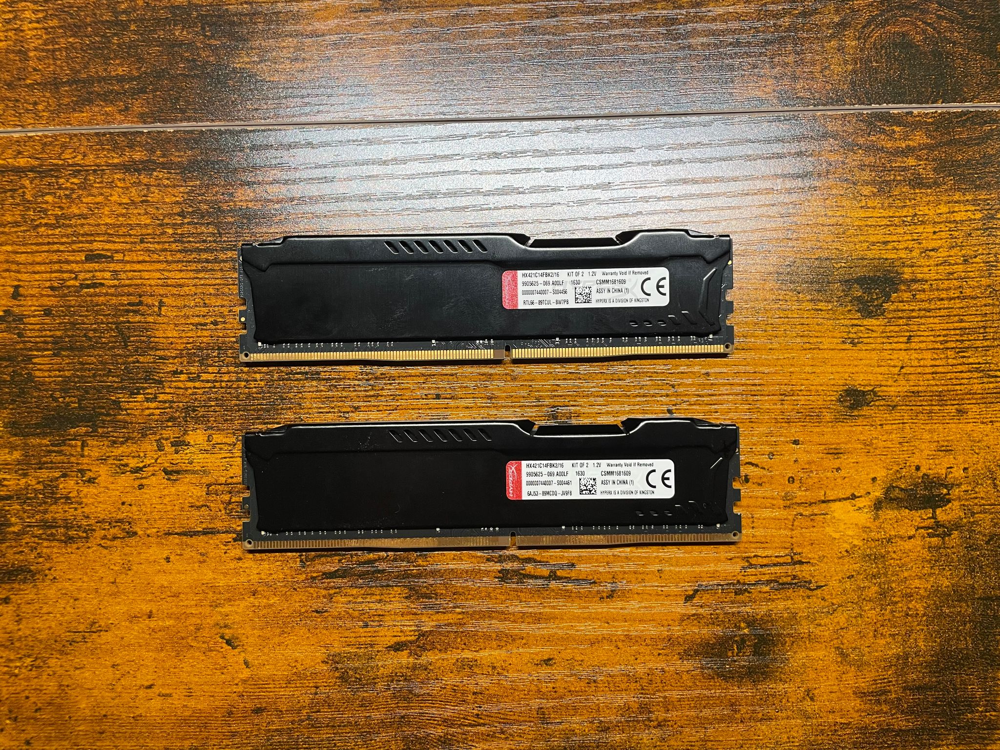 Kingston HyperX Fury memory• 2x8gb 2666mhz