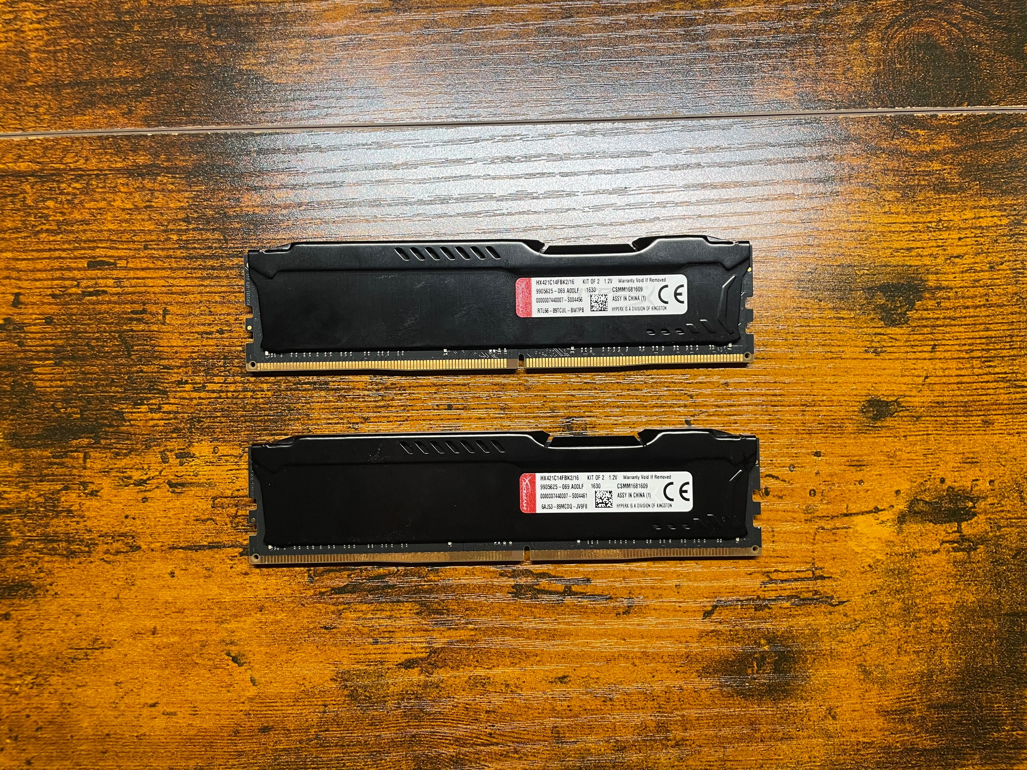 Kingston HyperX Fury memory• 2x8gb 2666mhz