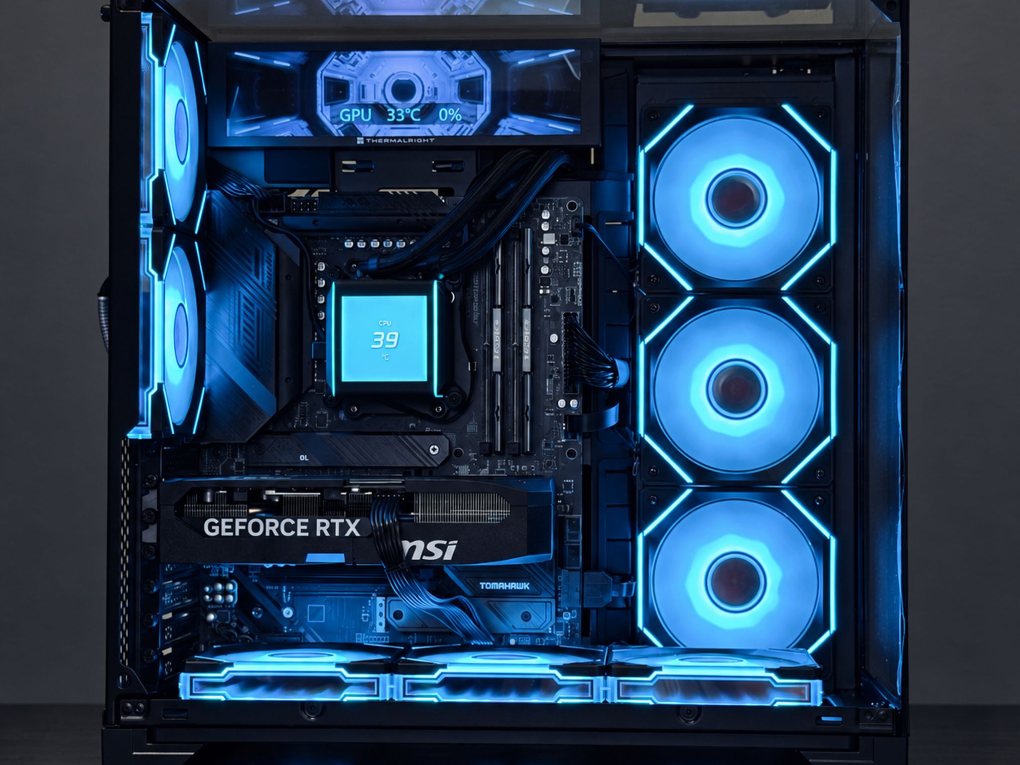 ⭐️ Ryzen 7 9800X3D + RTX 5070 ⭐️ Dual LCD • Liquid-Cooled Gaming PC • 32GB / 2TB