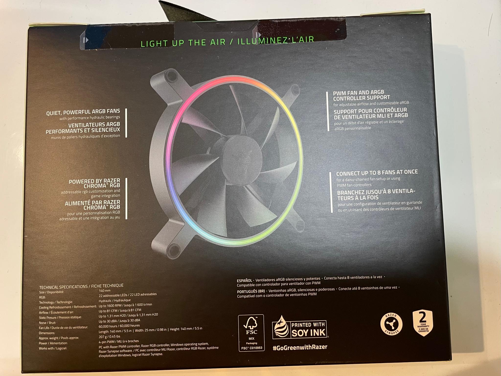 Razer Kunai Chroma 140mmx1 ARGB Case Fan