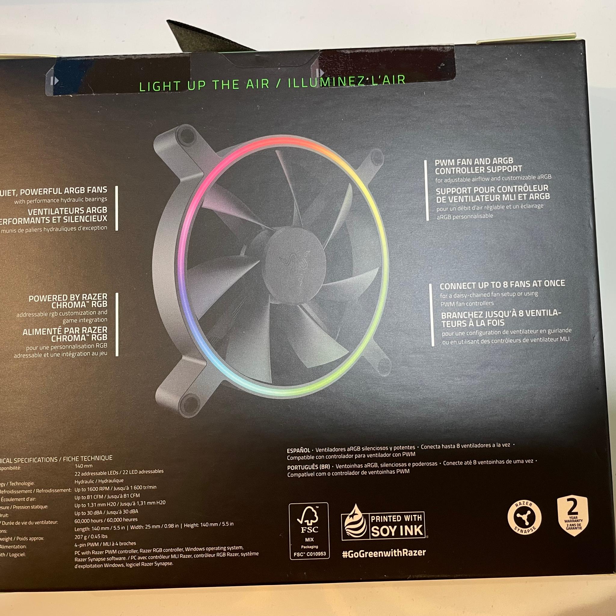 Razer Kunai Chroma 140mmx1 ARGB Case Fan
