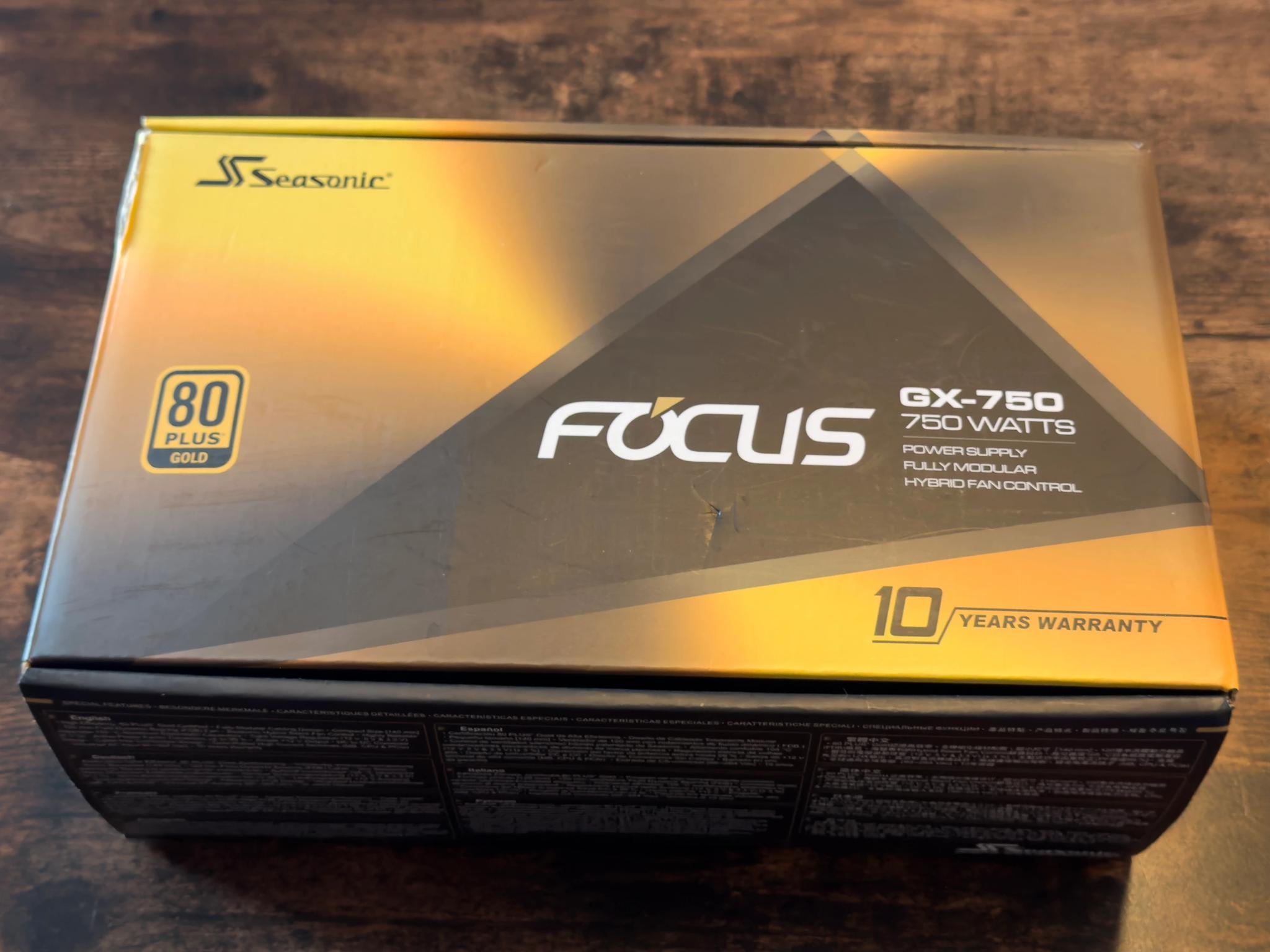 Seasonic Focus GX-750 SSR-750FX Power Supply