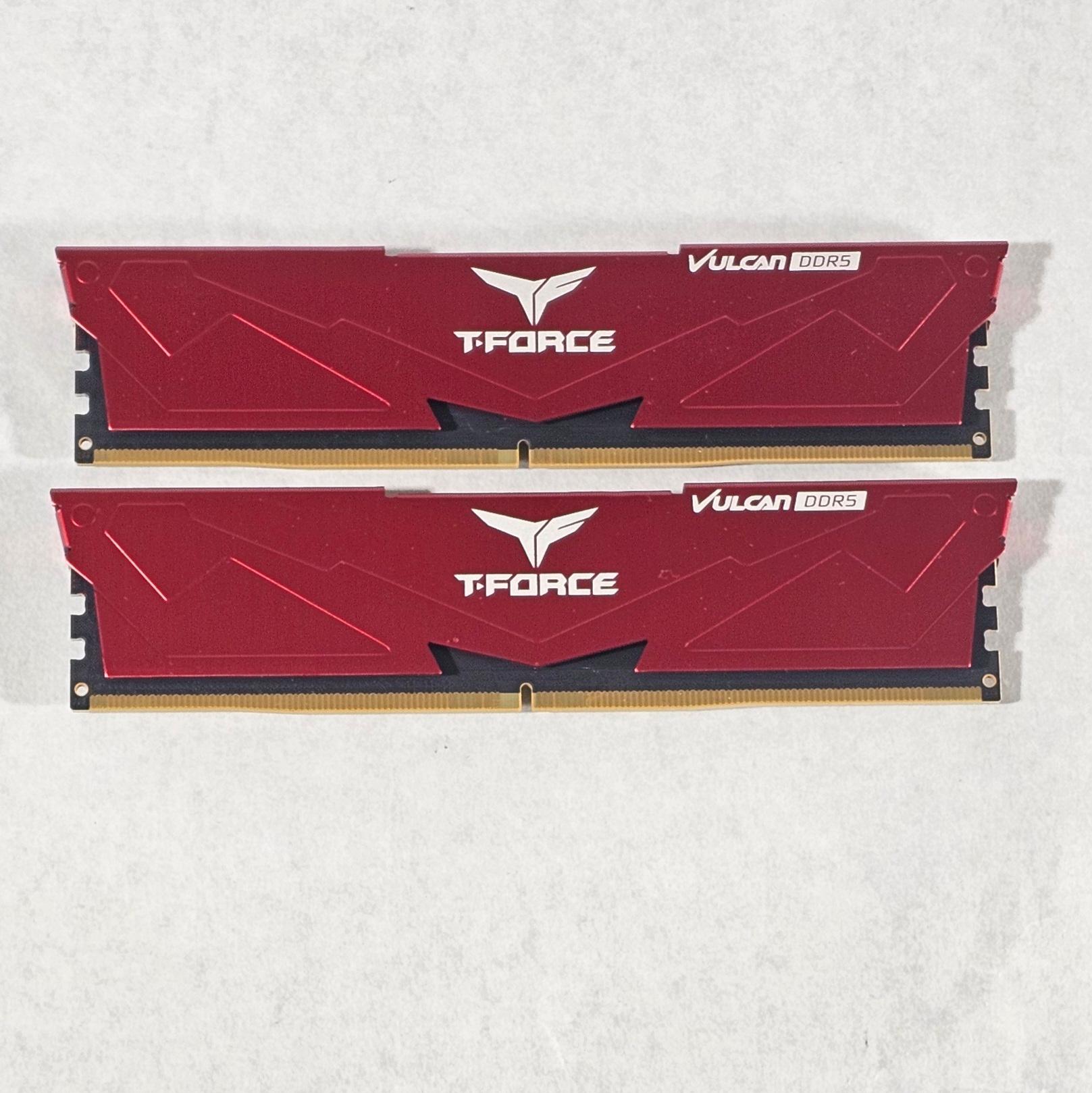 32GB DDR5 (2x16GB) CL38 6000MT/s RED T-Force Vulcan