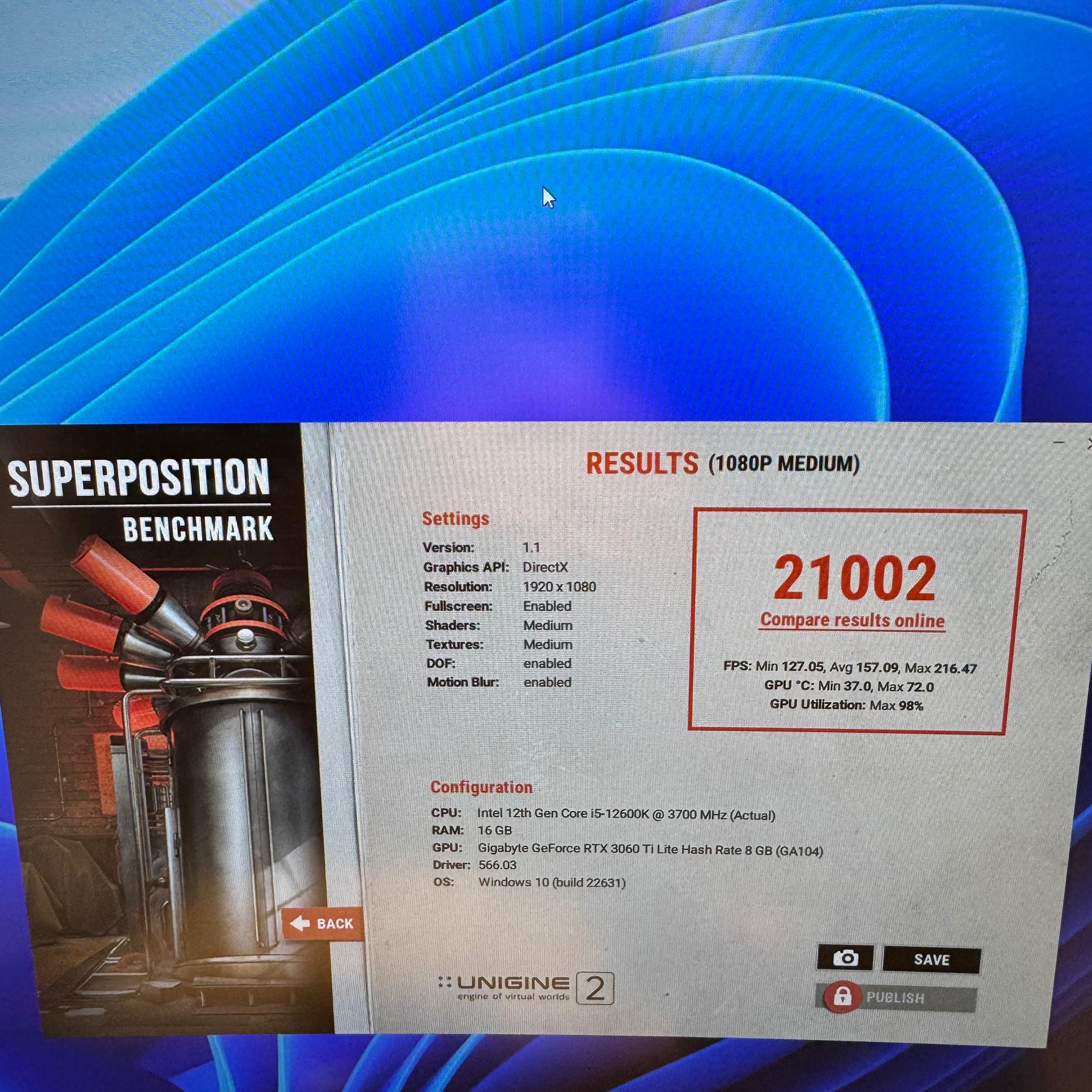 Gaming PC RTX 3060 ti 12600k