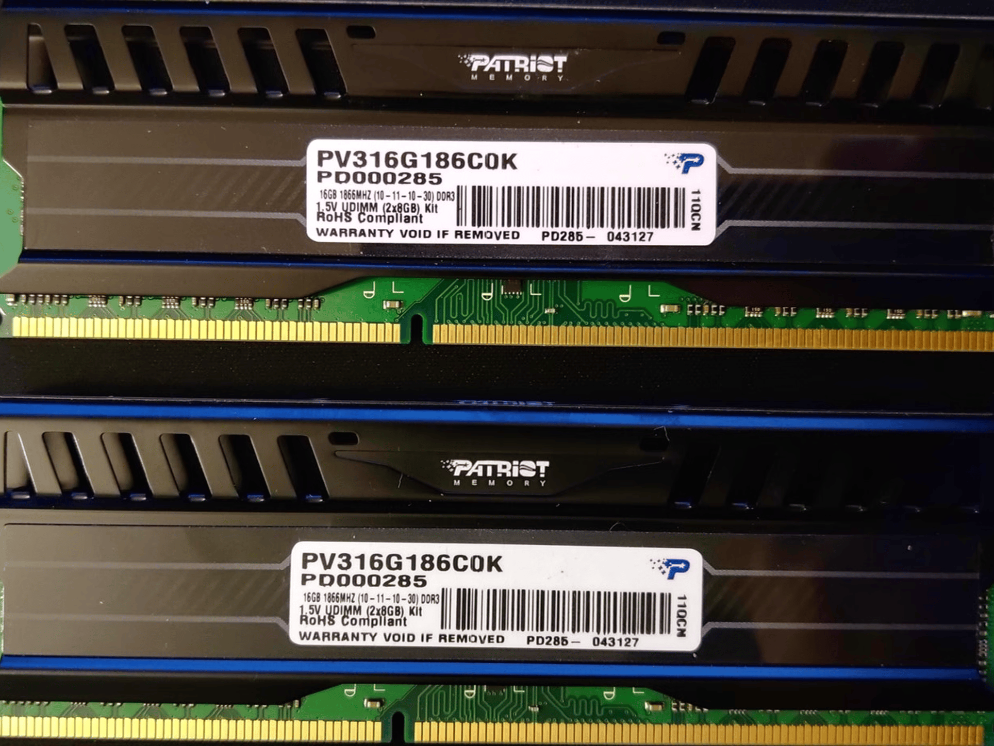 Patriot Viper3 16GB(2x8GB) DDR3 1866MHz CL10 RAM