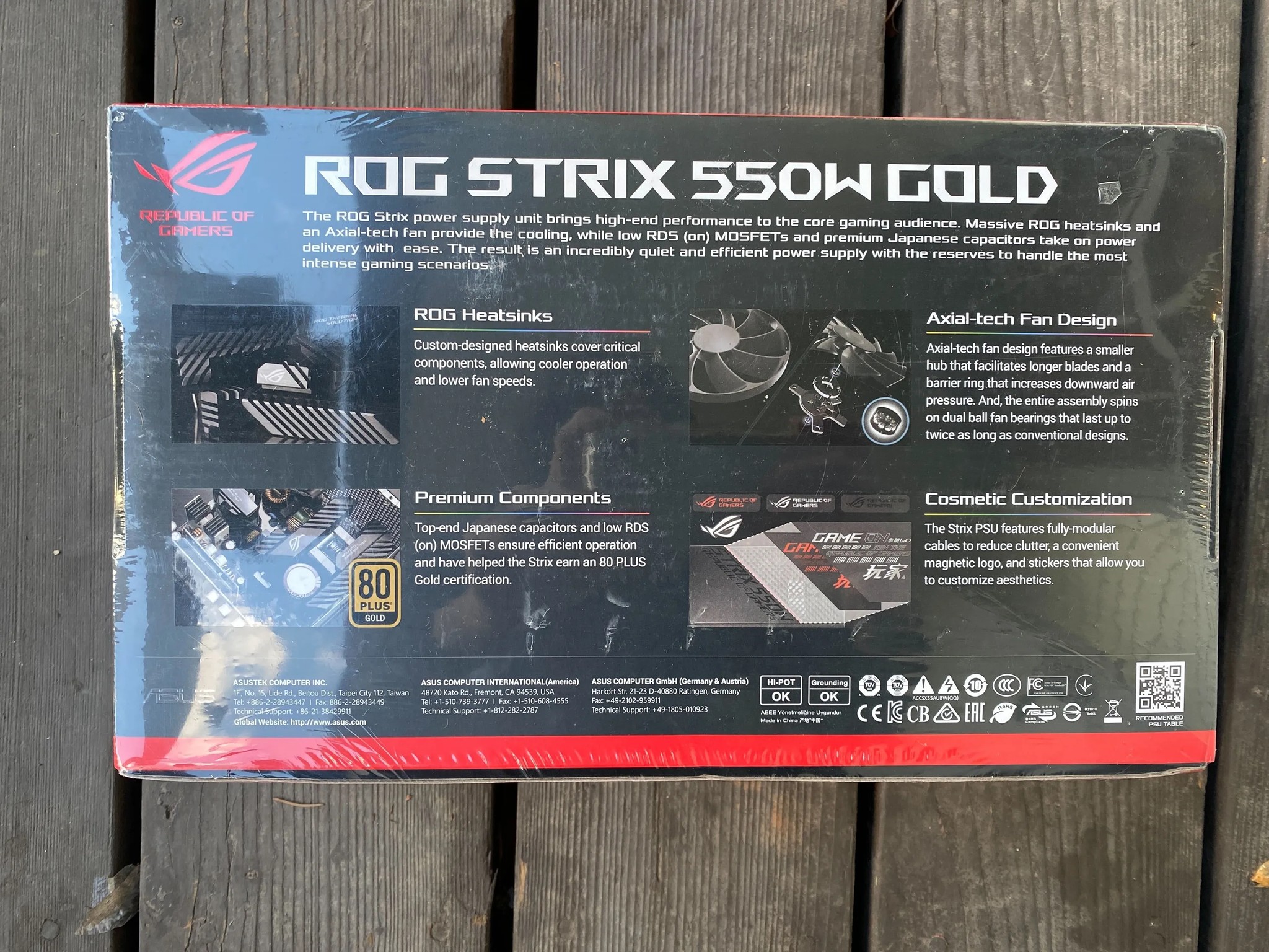 Asus ROG Strix 550W Gold Rated Power Supply