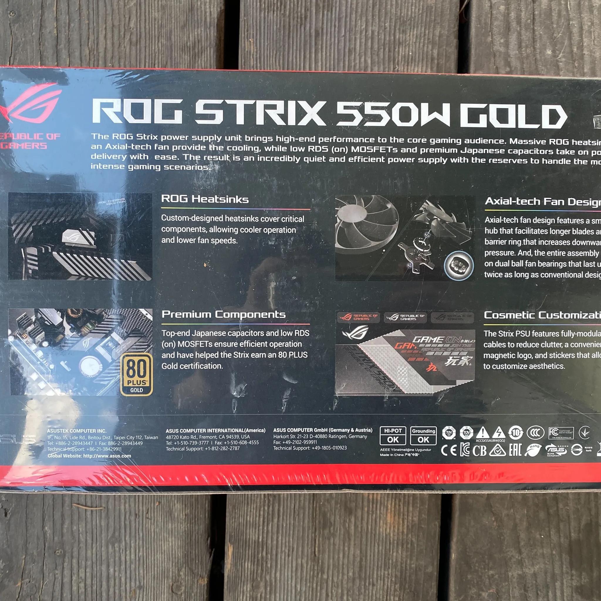 Asus ROG Strix 550W Gold Rated Power Supply