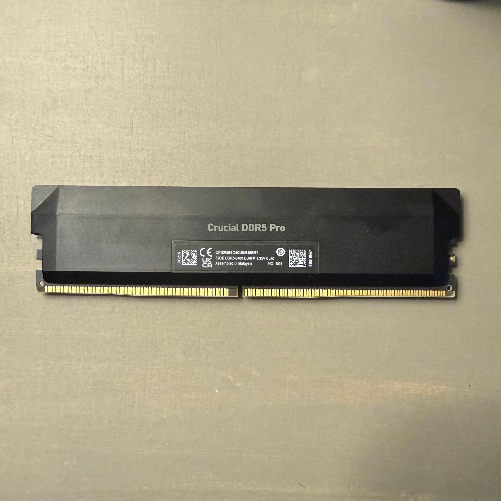 32GB Crucial DDR5 | 6400 MT/s CL40