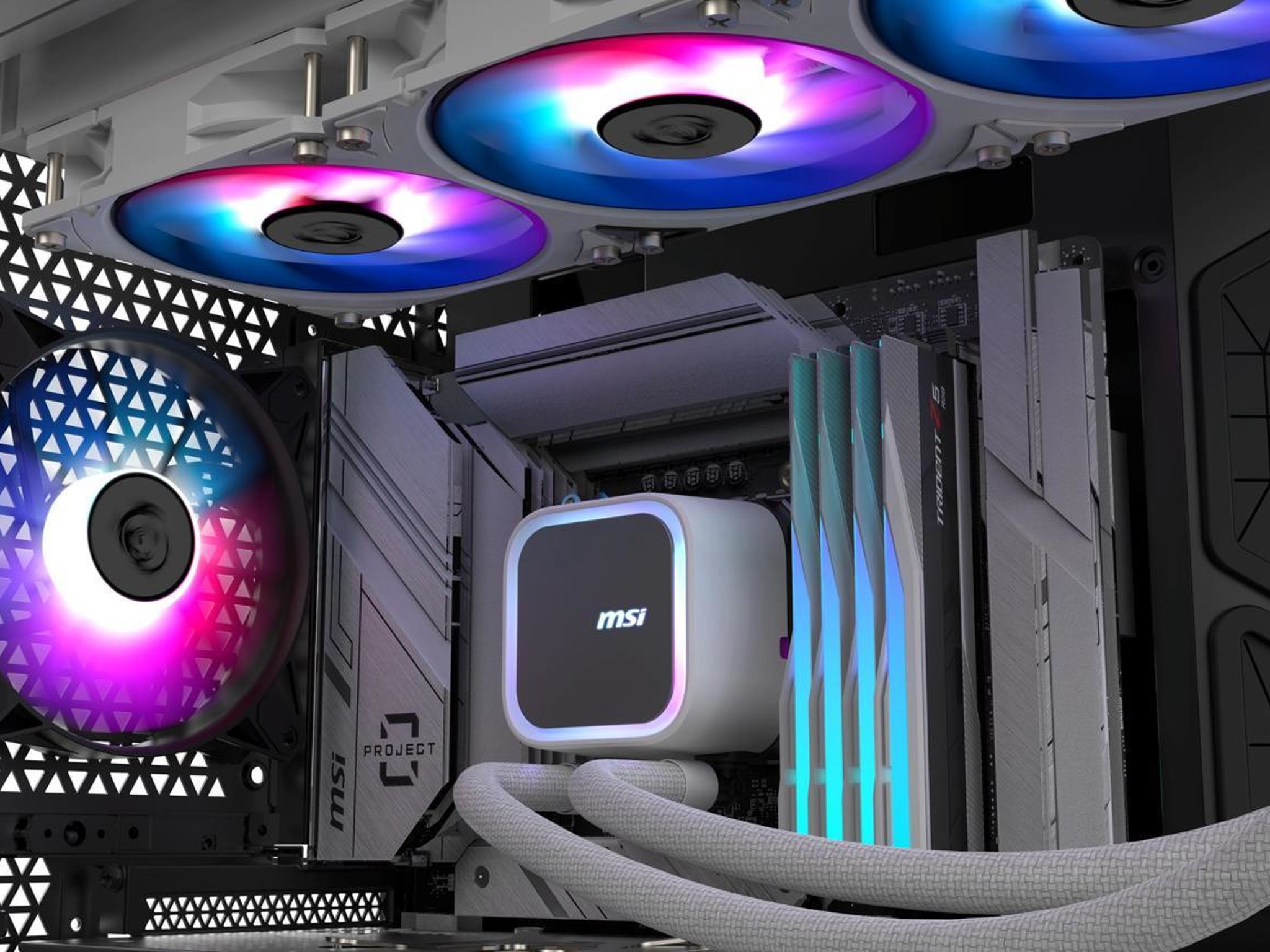 MSI MAG Coreliquid A13 360 White - AIO Liquid Cooler - EZ Connect - AM5/AM4/LGA 1700/1851 Compatible