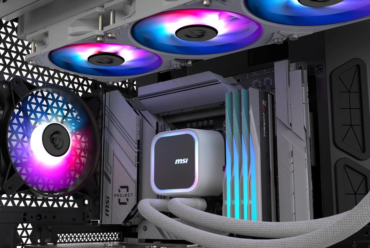MSI MAG Coreliquid A13 360 White - AIO Liquid Cooler - EZ Connect - AM5/AM4/LGA 1700/1851 Compatible