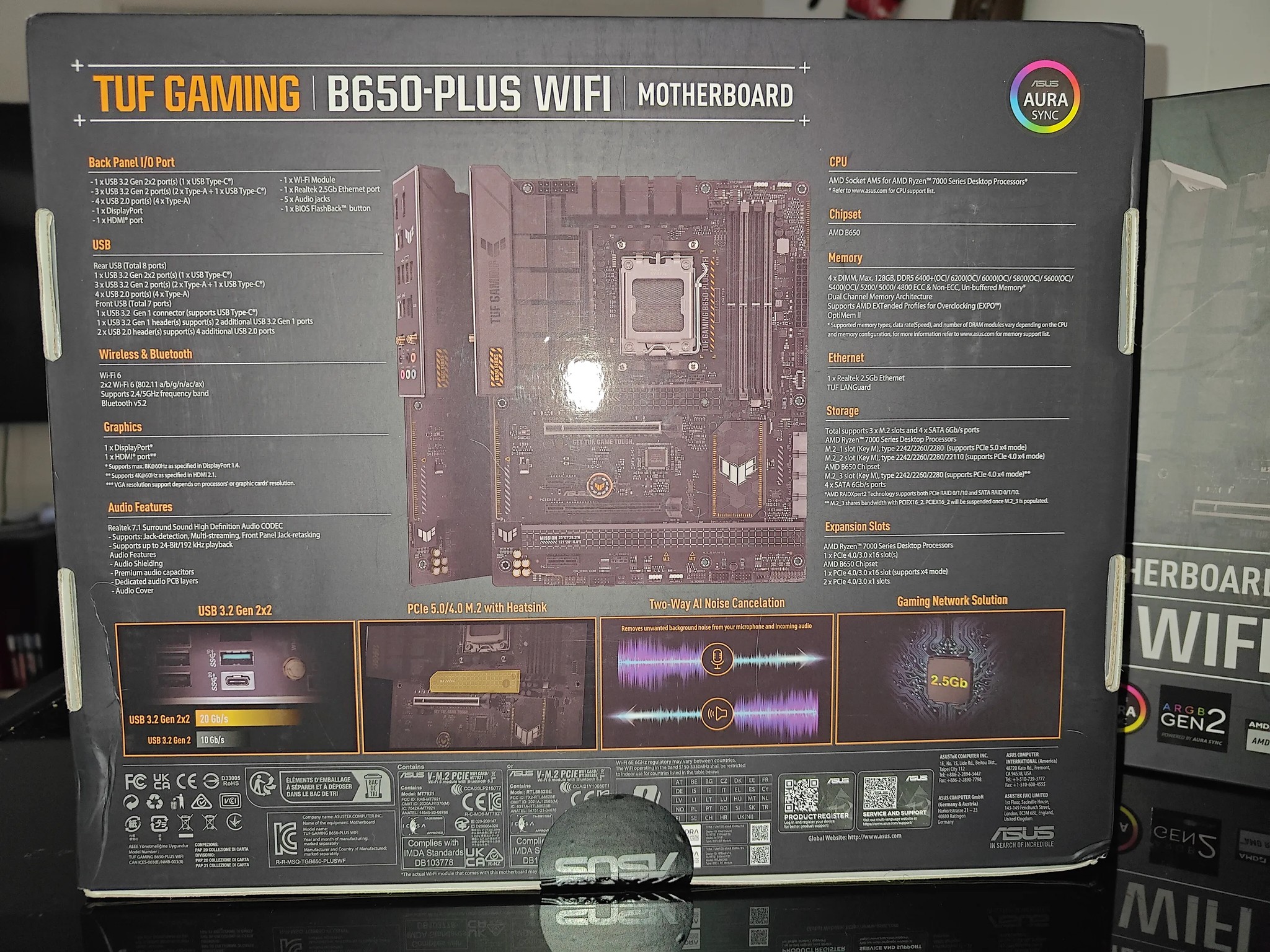 🔥🔥ASUS TUF GAMING B650-PLUS WIFI AM5 AMD  ATX Motherboard w/ Warranty🔥🔥