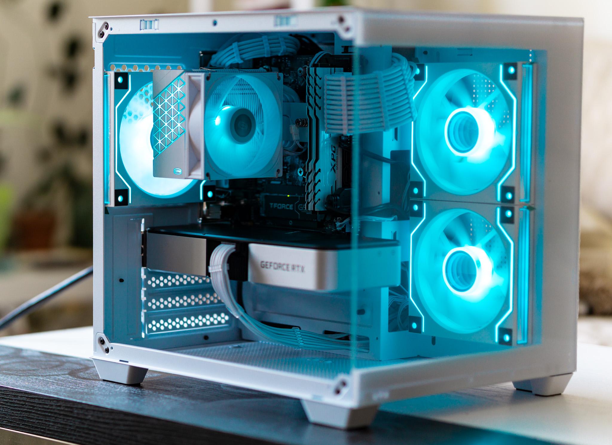 Budget Gaming PC - NVIDIA RTX 3060Ti FE | Ryzen 5 5500 | 16GB RAM | White Aesthetics | ARGB | Win 11