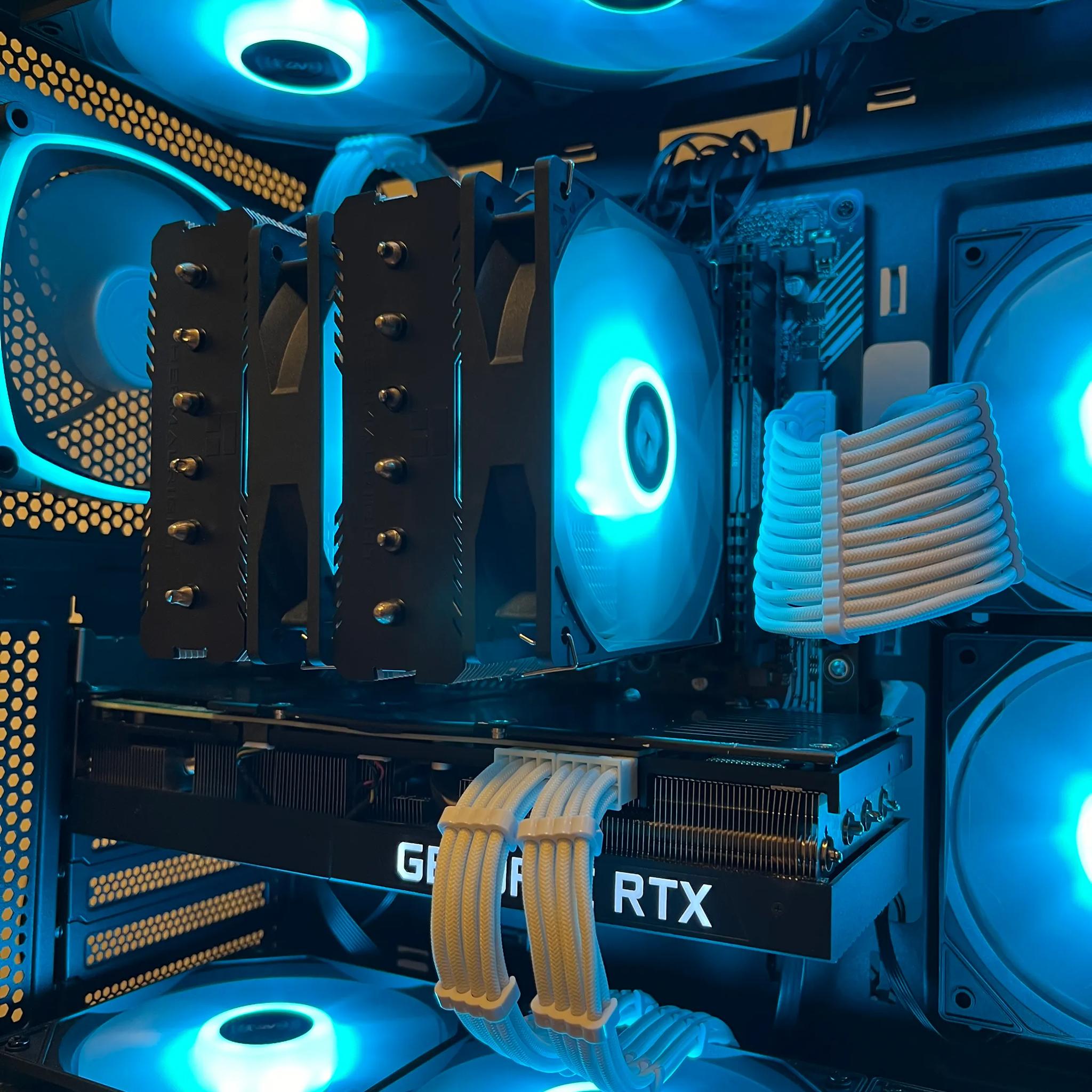 🌊Blue Lagoon🌊 | RTX 3080 PRO PC | Ryzen 5 5700G | 16GB RAM | 1TB SSD | Windows 11 Pro