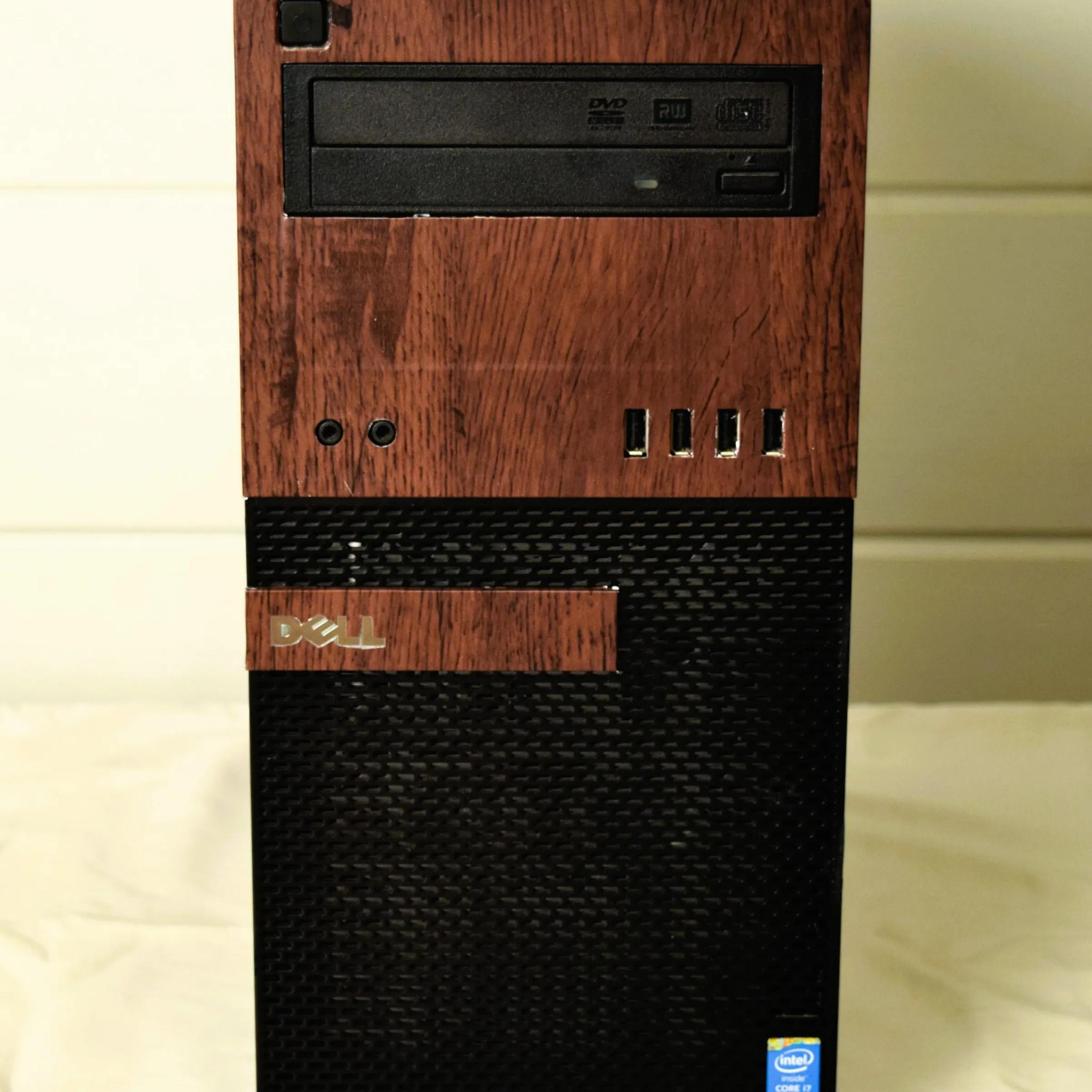 Custom Wood Vinyl Budget E-Sports PC | Nvidia GTX 980ti | 1 TB Storage | Intel i7-4790 CPU