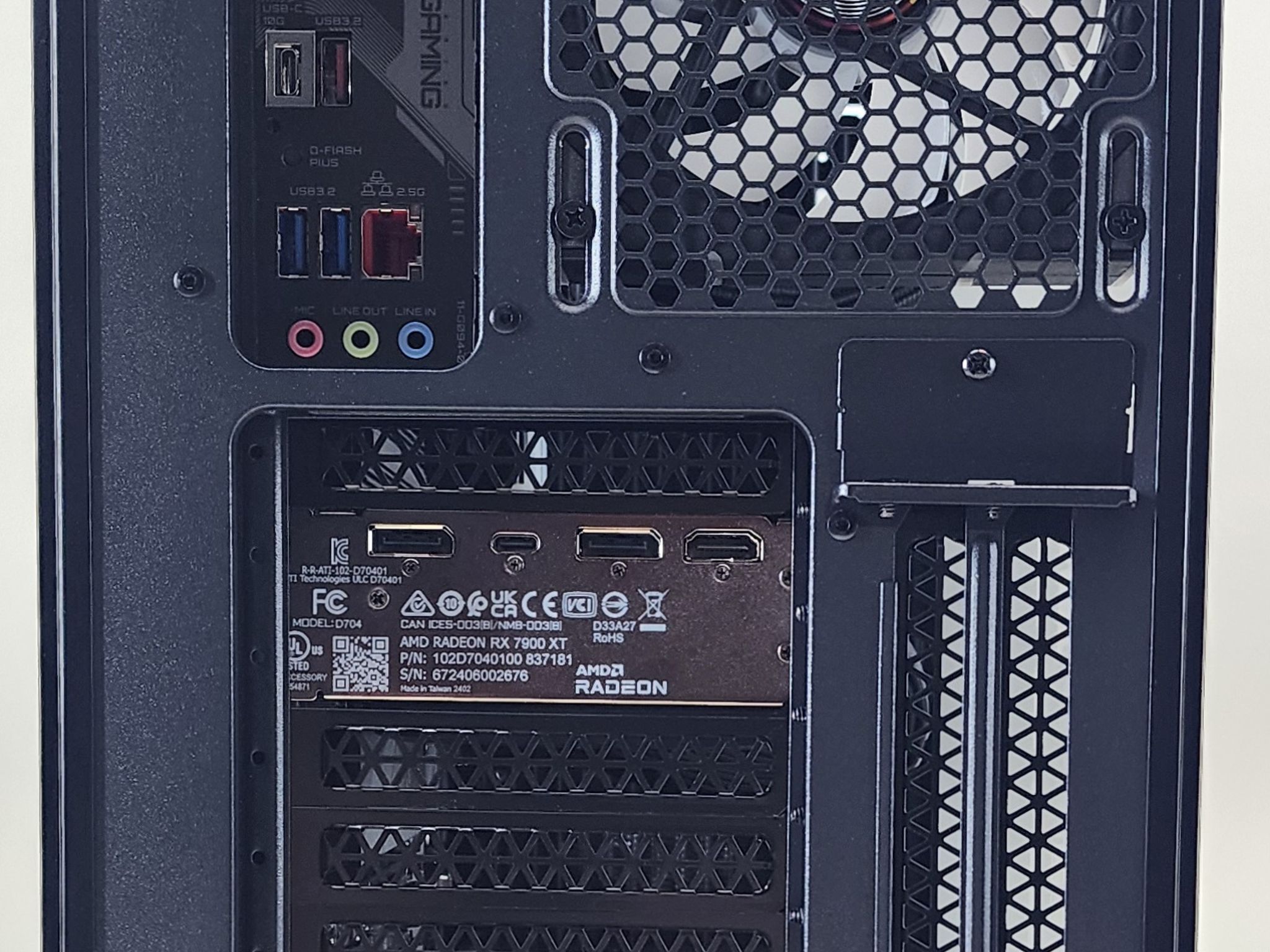 Gaming PC Ryzen 9 7900X 32GB RAM 1TB SSD RX 7900 XT 20GB Windows 11 Computer