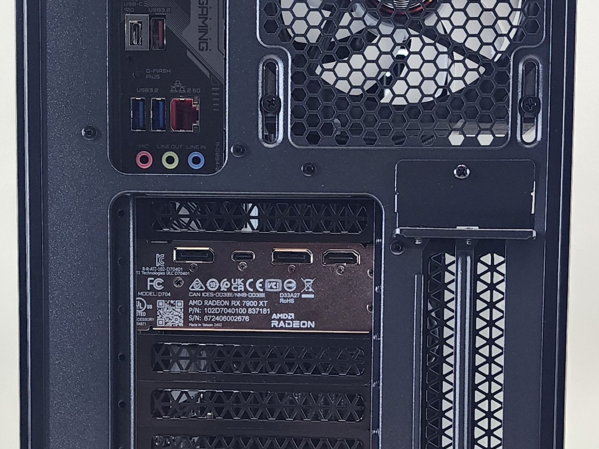 Gaming PC Ryzen 9 7900X 32GB RAM 1TB SSD RX 7900 XT 20GB Windows 11 Computer