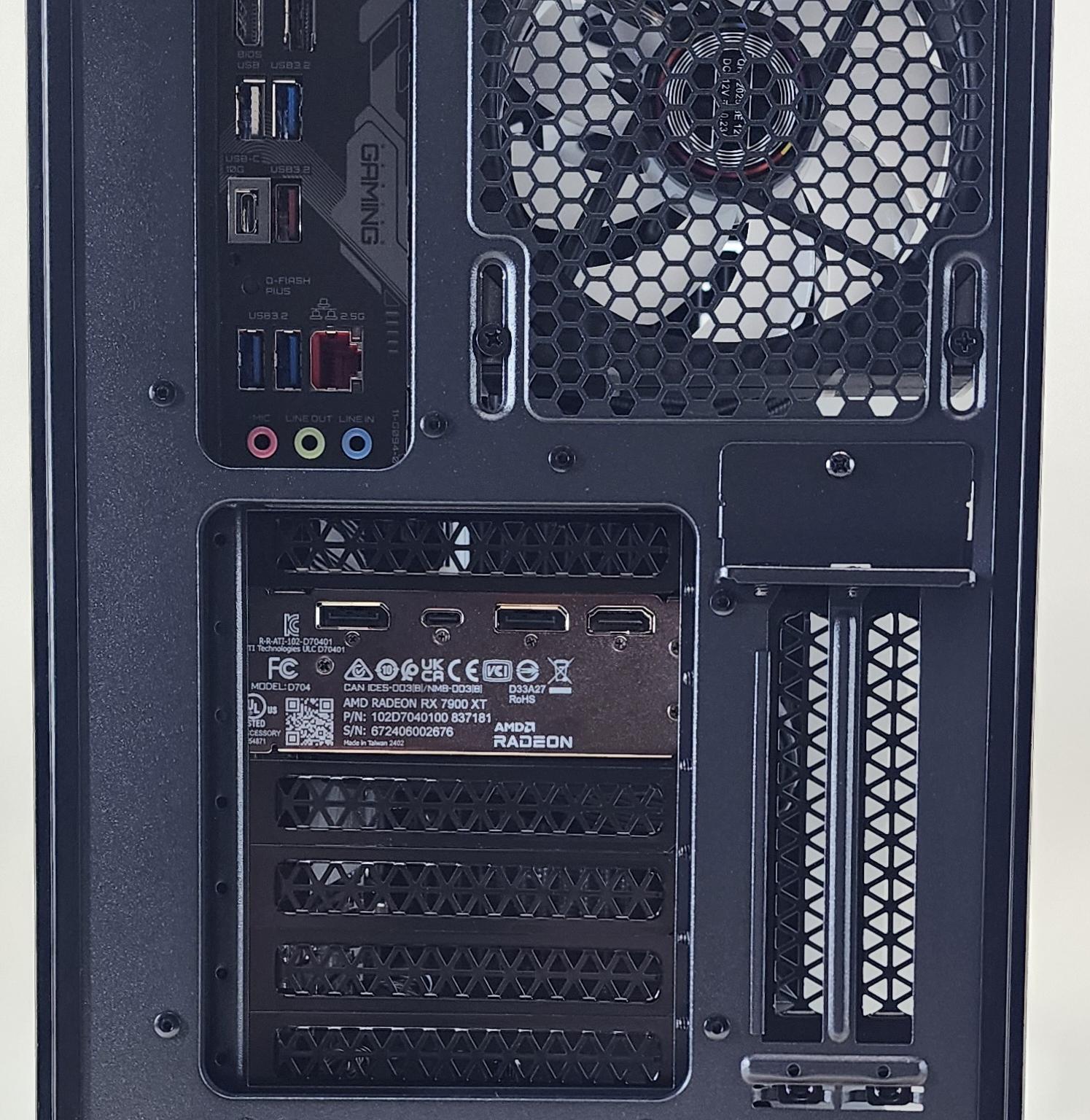Gaming PC Ryzen 9 7900X 32GB RAM 1TB SSD RX 7900 XT 20GB Windows 11 Computer