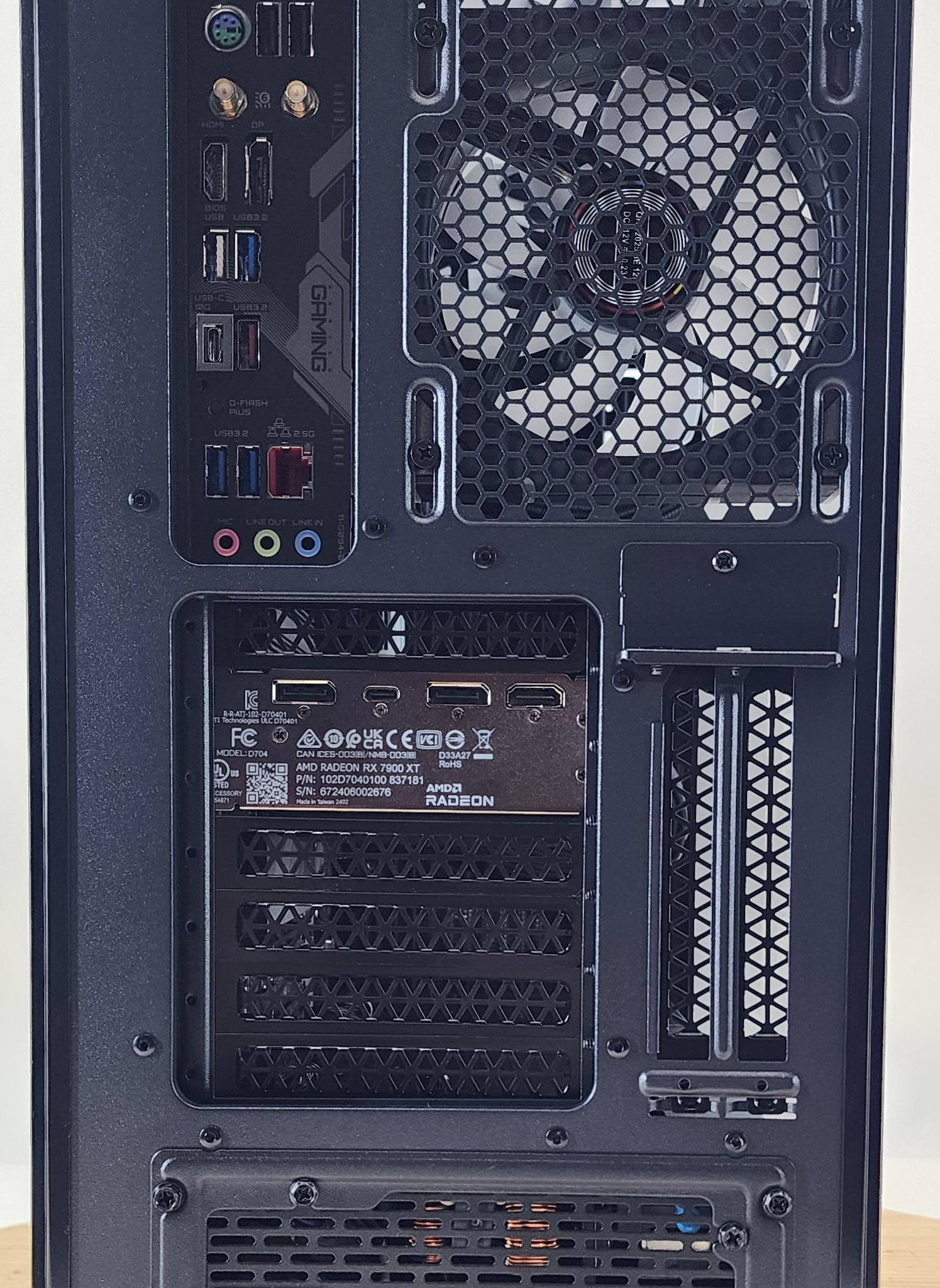 Gaming PC Ryzen 9 7900X 32GB RAM 1TB SSD RX 7900 XT 20GB Windows 11 Computer