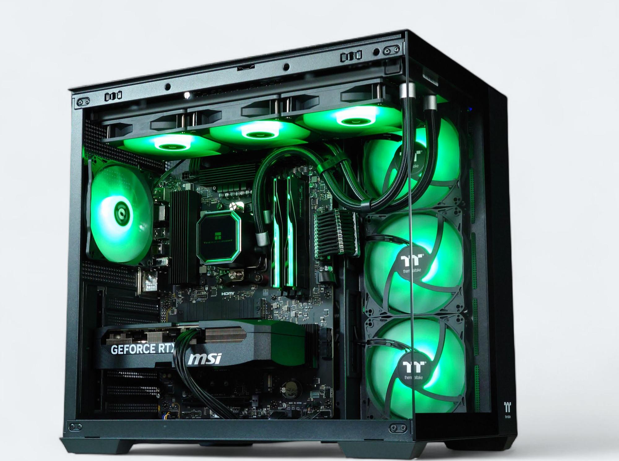 🌌 ☄️Liquid Cooled Gaming PC☄️Nvidia RTX 5060 Ti 16GB🌌AMD Ryzen 7 7700🌌32GB DDR5🌌1TB NVME