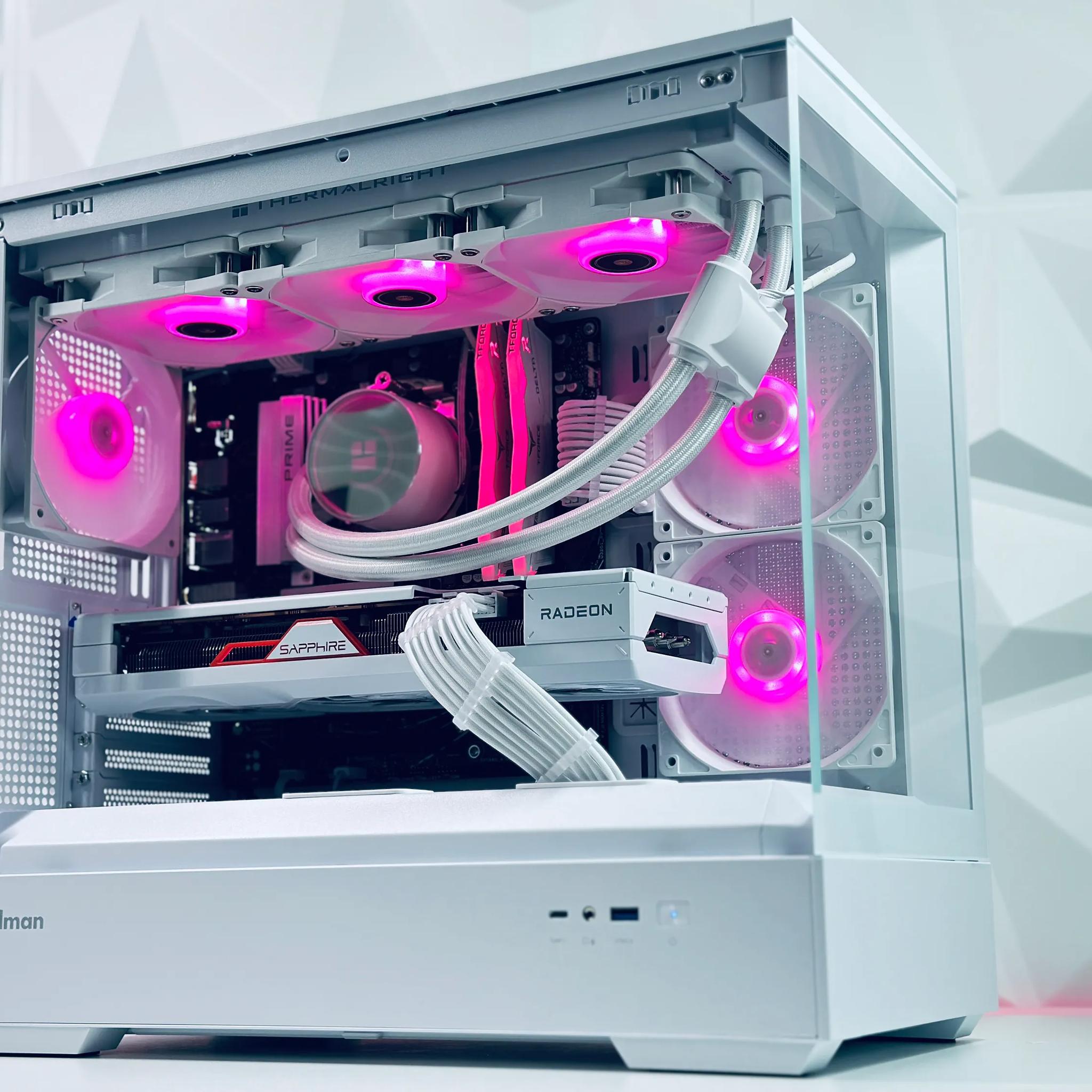 ✨🎁🎄🐻‍❄️ 🧊 Polar Bear  Gaming PC❄️AMD RX 7800 XT 16GB❄️AMD Ryzen 7 7700